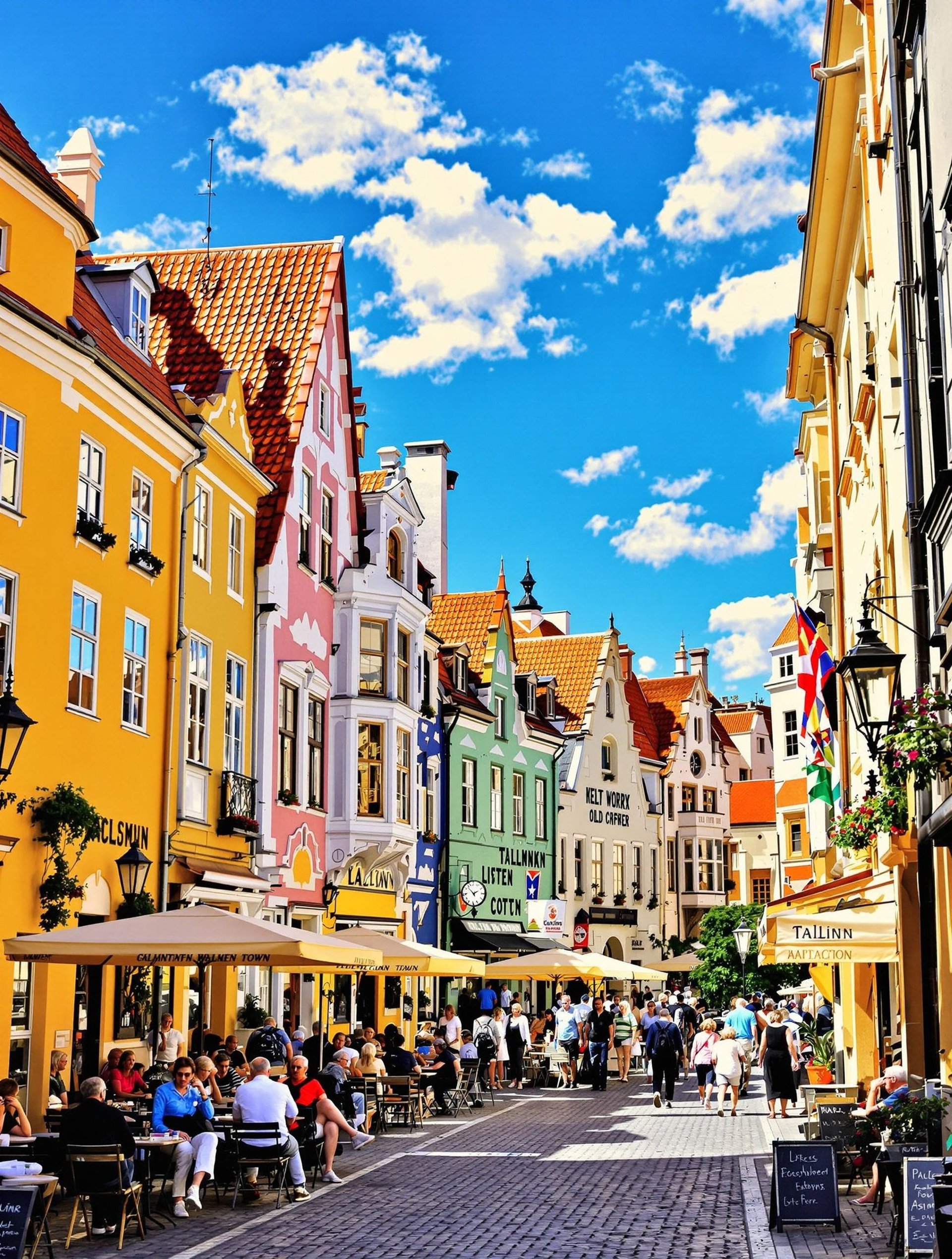 a view of a city with red roofs
