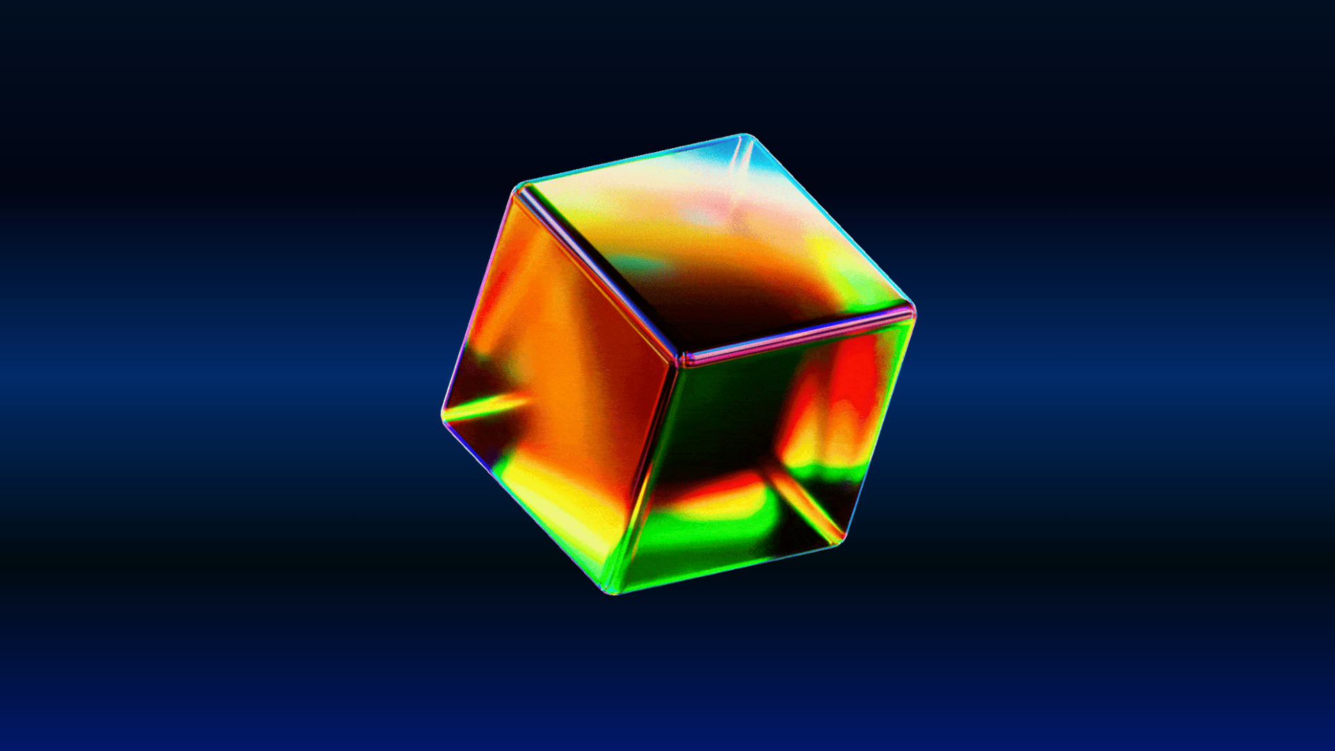 an abstract photo of a curved building with a blue sky in the background