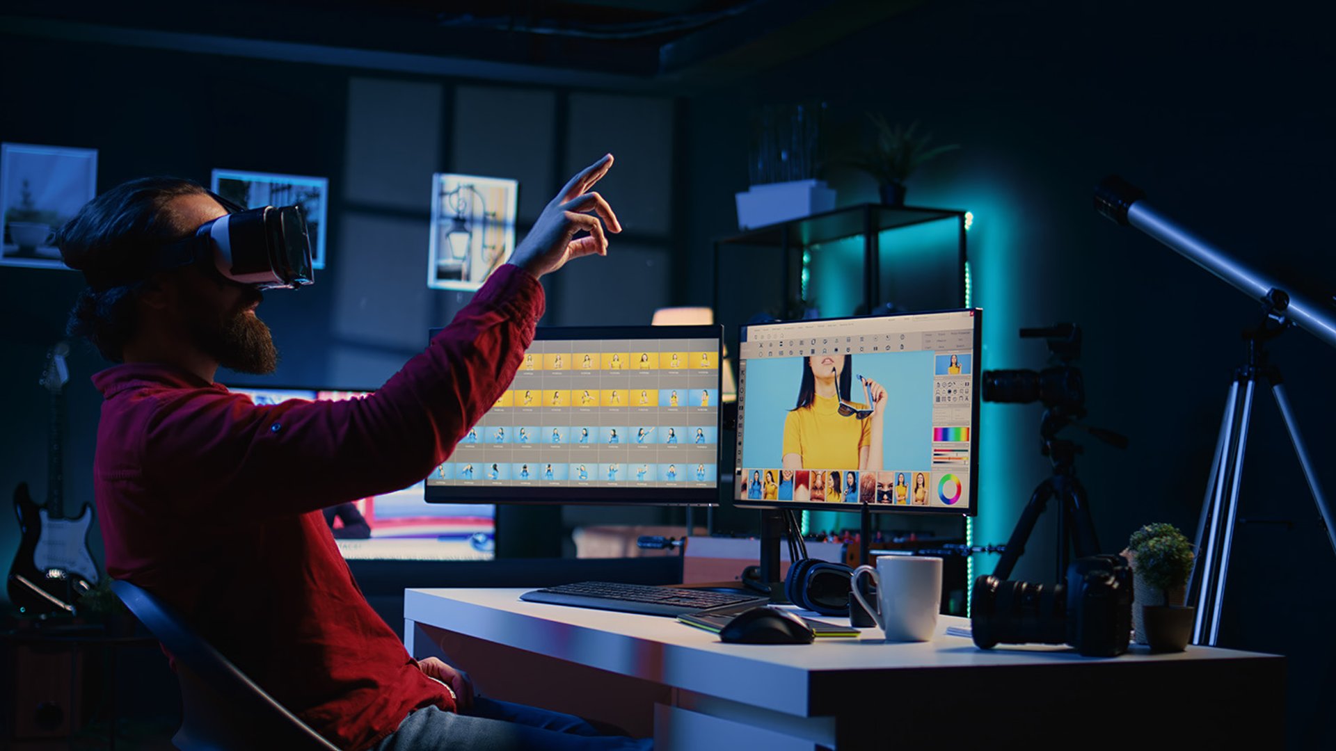 man using laptop computer