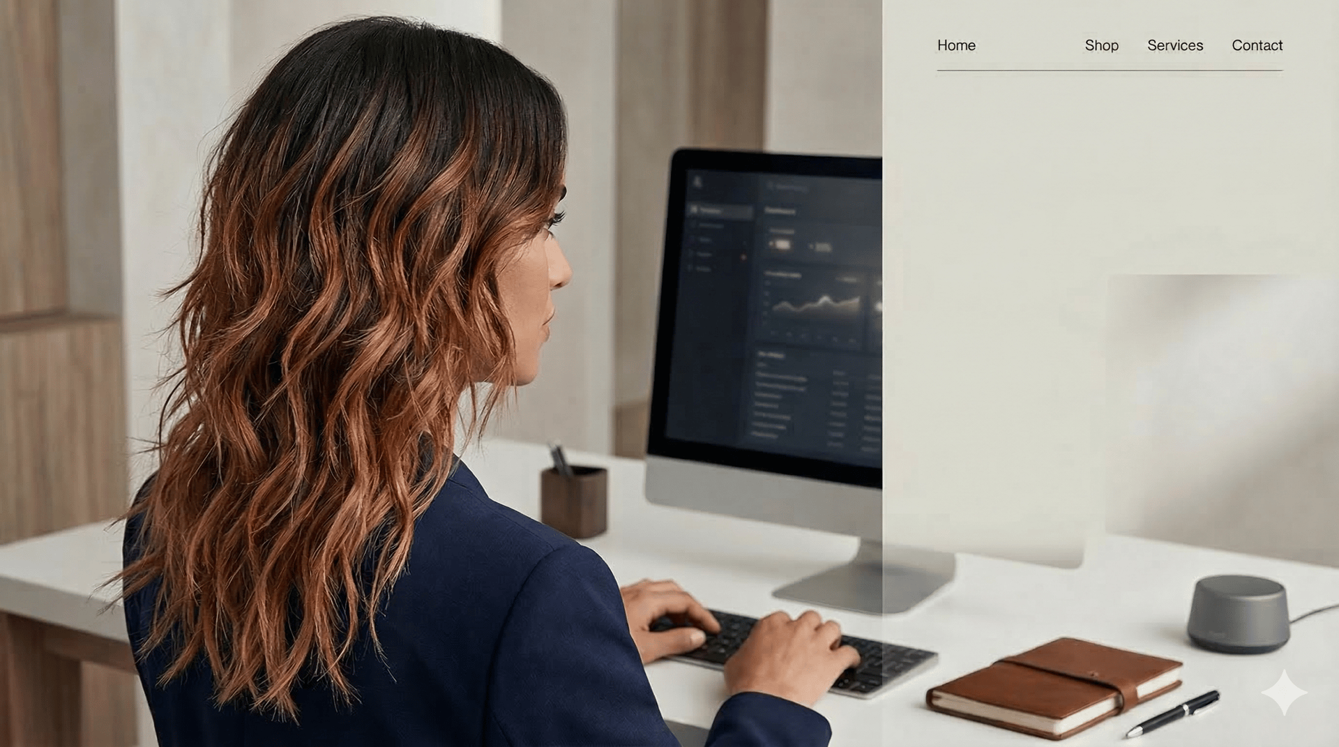black and brown leather padded tub sofa