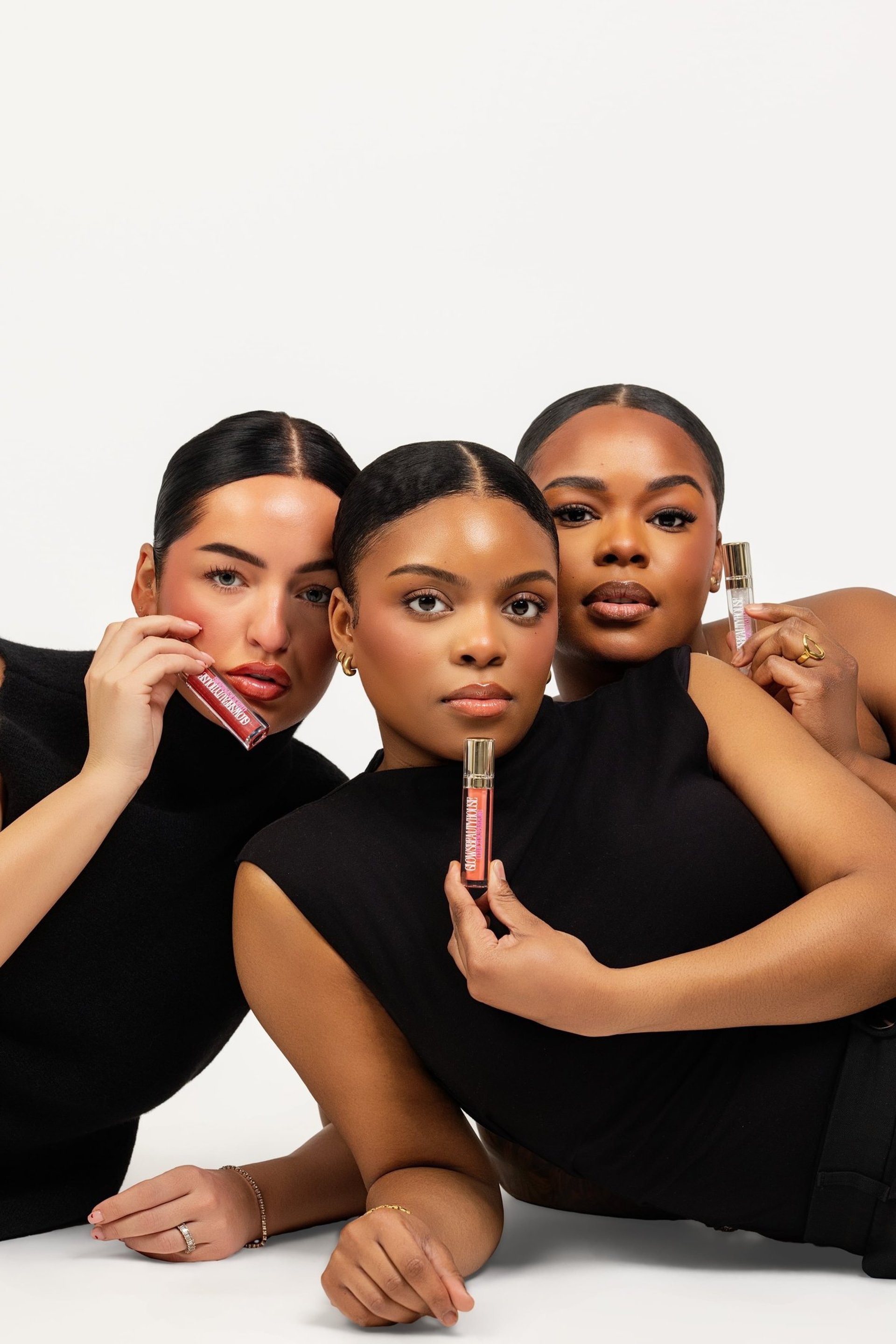 person wearing grey knit sweater