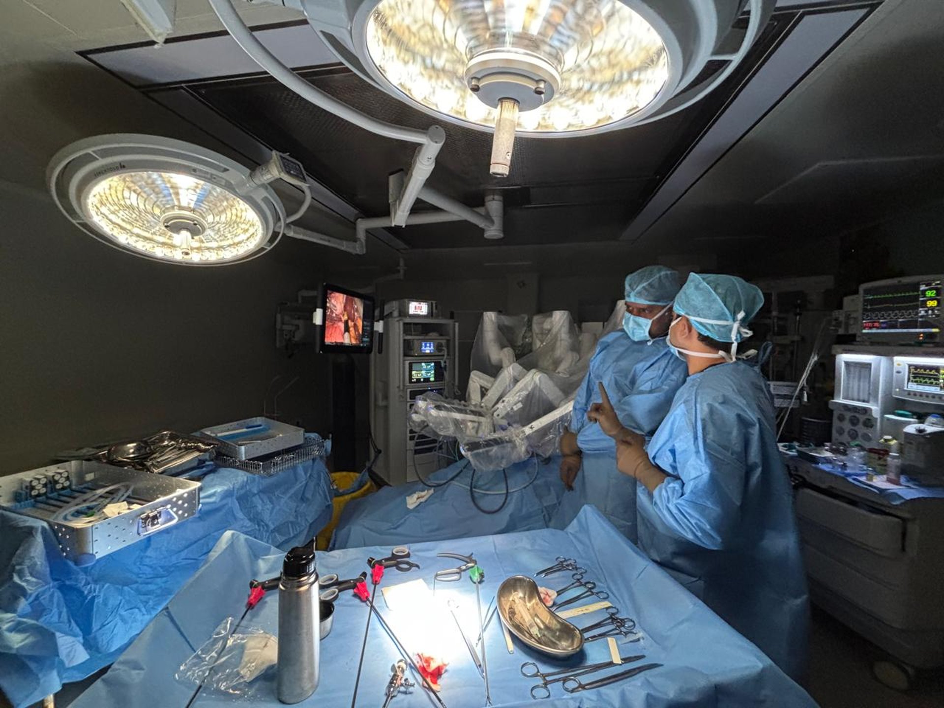 green and white digital device