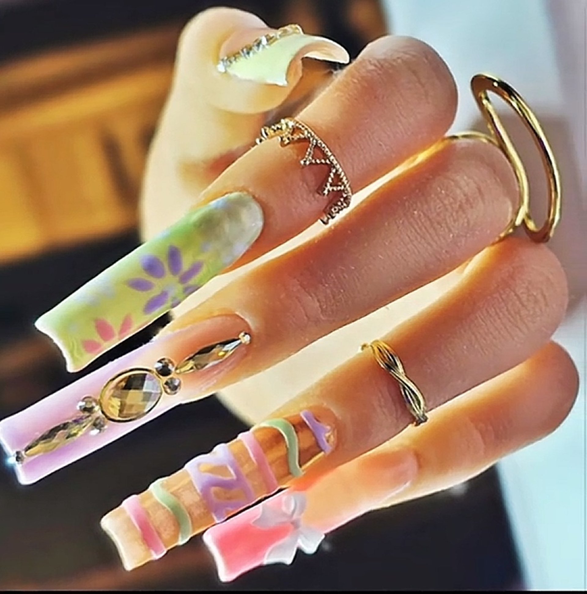 an abstract photo of a curved building with a blue sky in the background