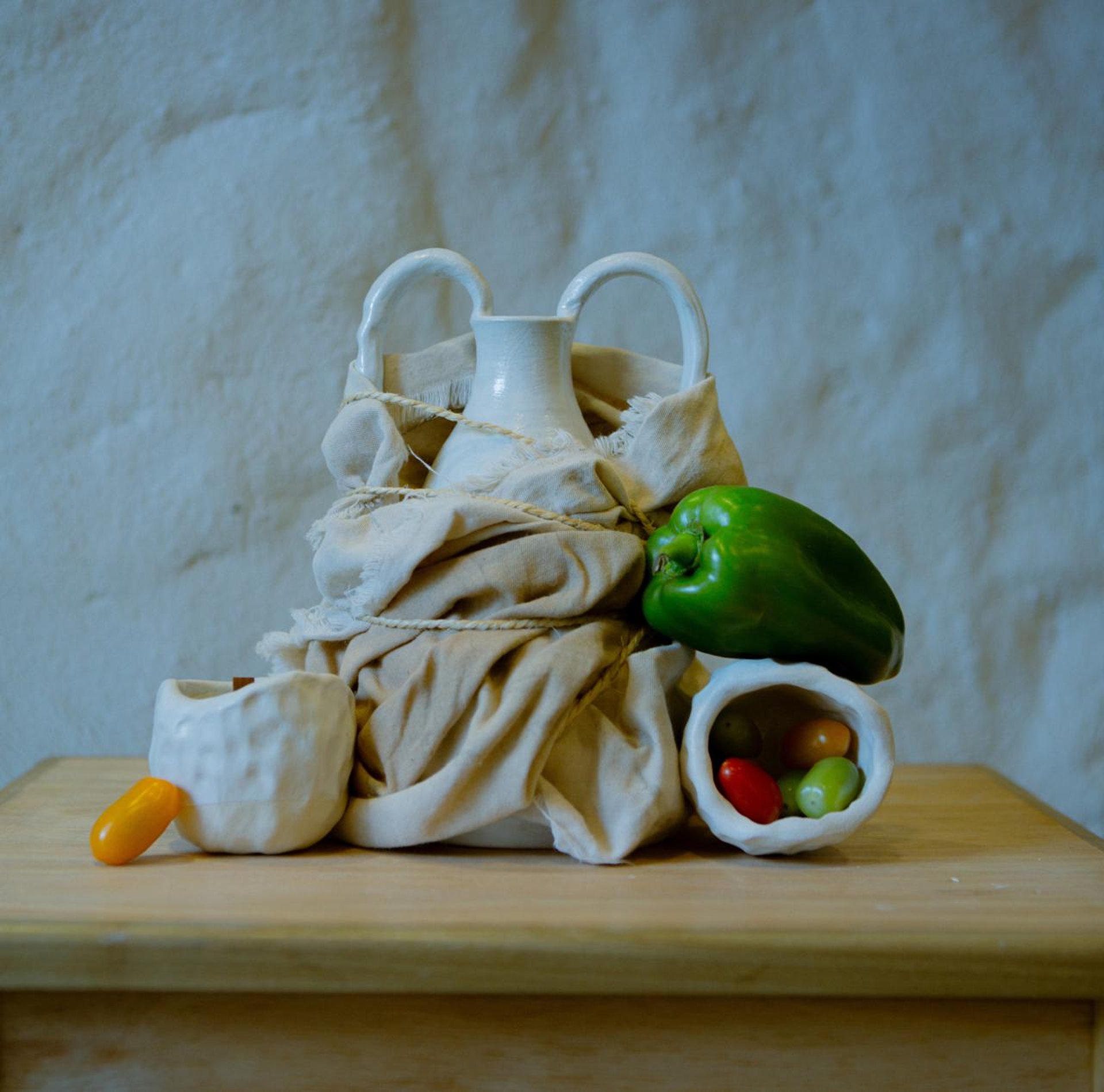 woman holding dried flower