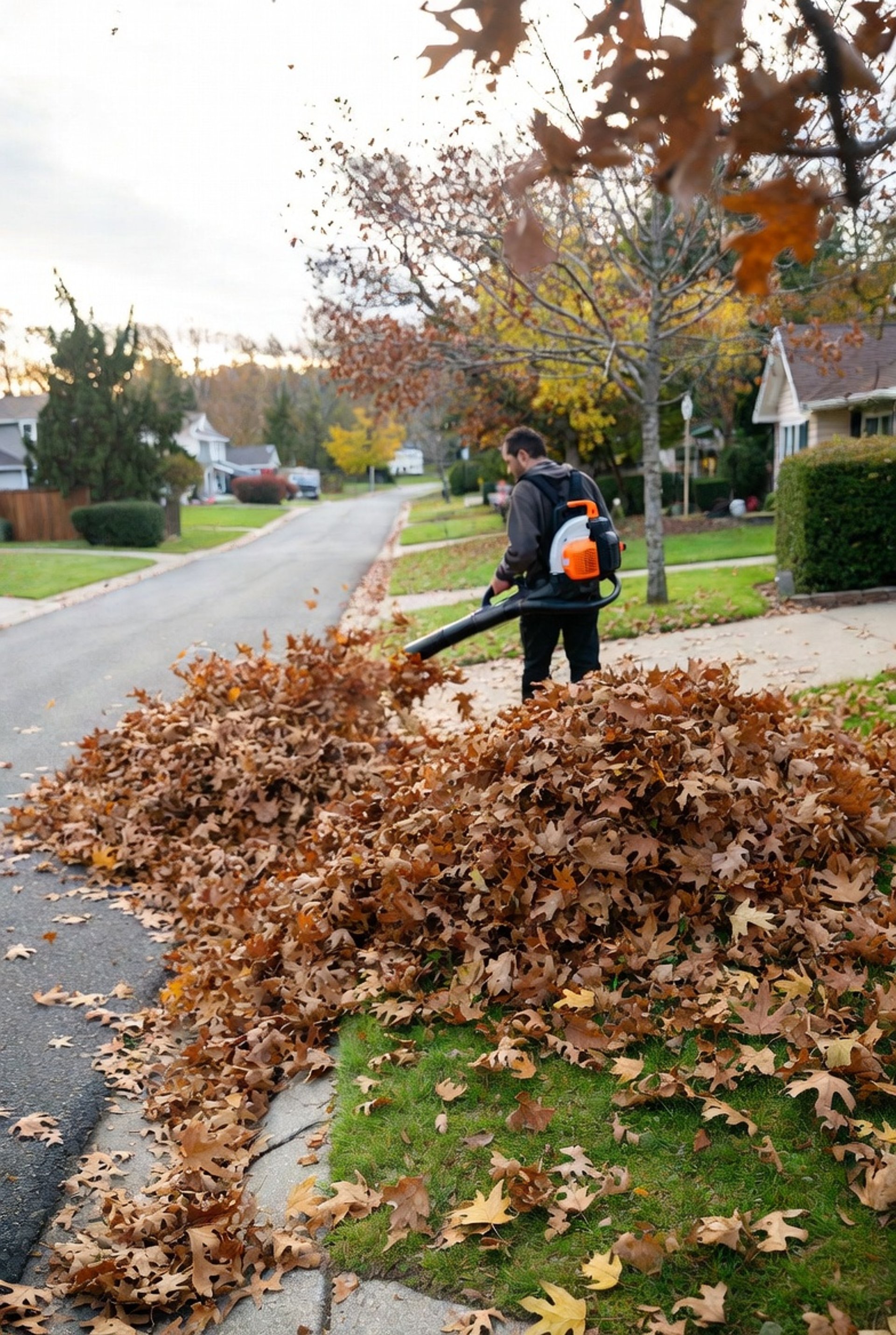 a group of trees in a park