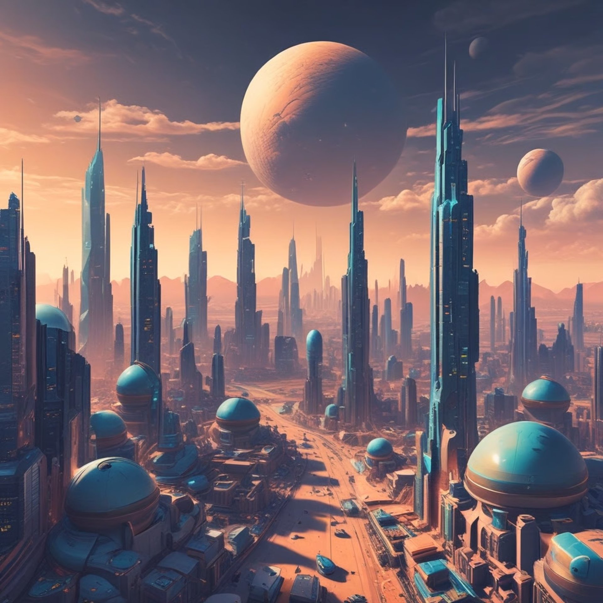 an abstract photo of a curved building with a blue sky in the background