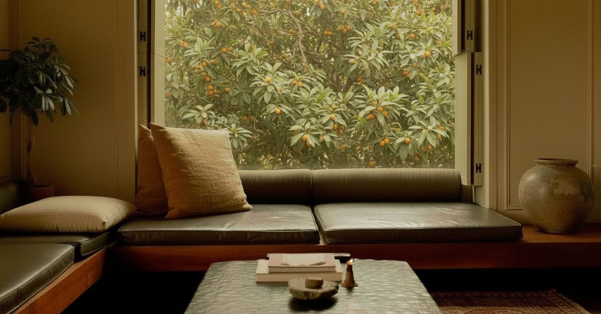 black and brown leather padded tub sofa