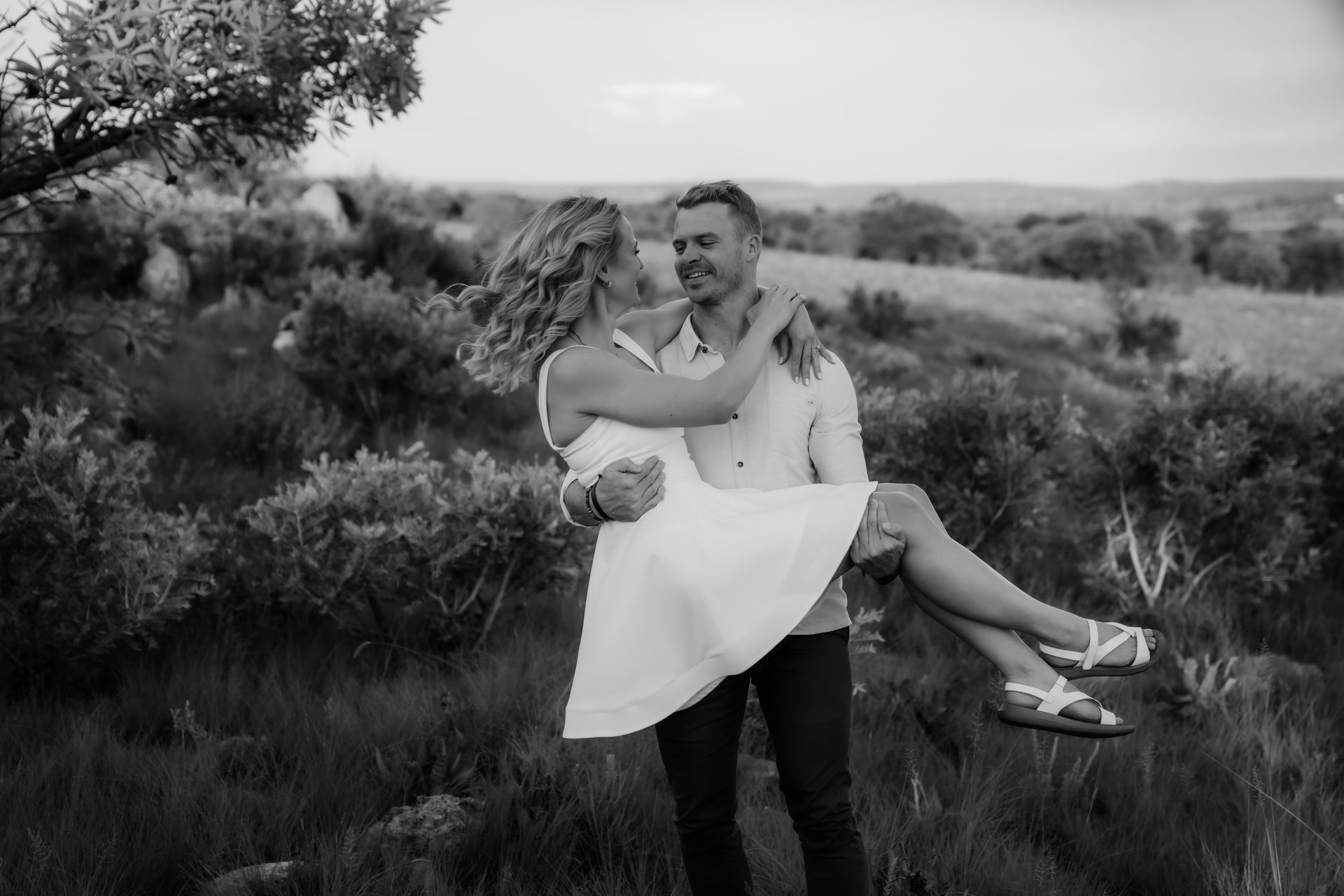 couple wearing silver-colored rings