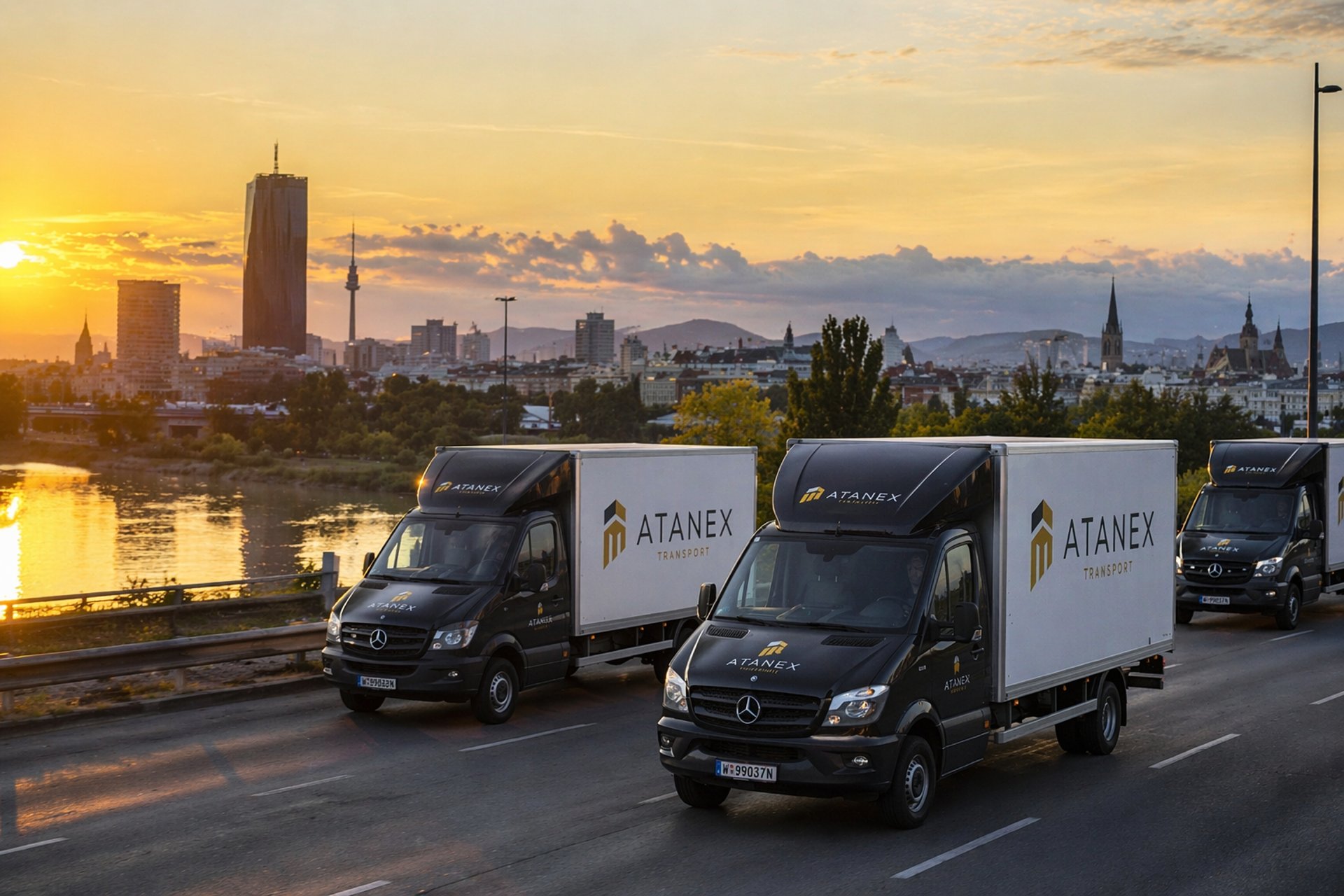 white truck parked near white building