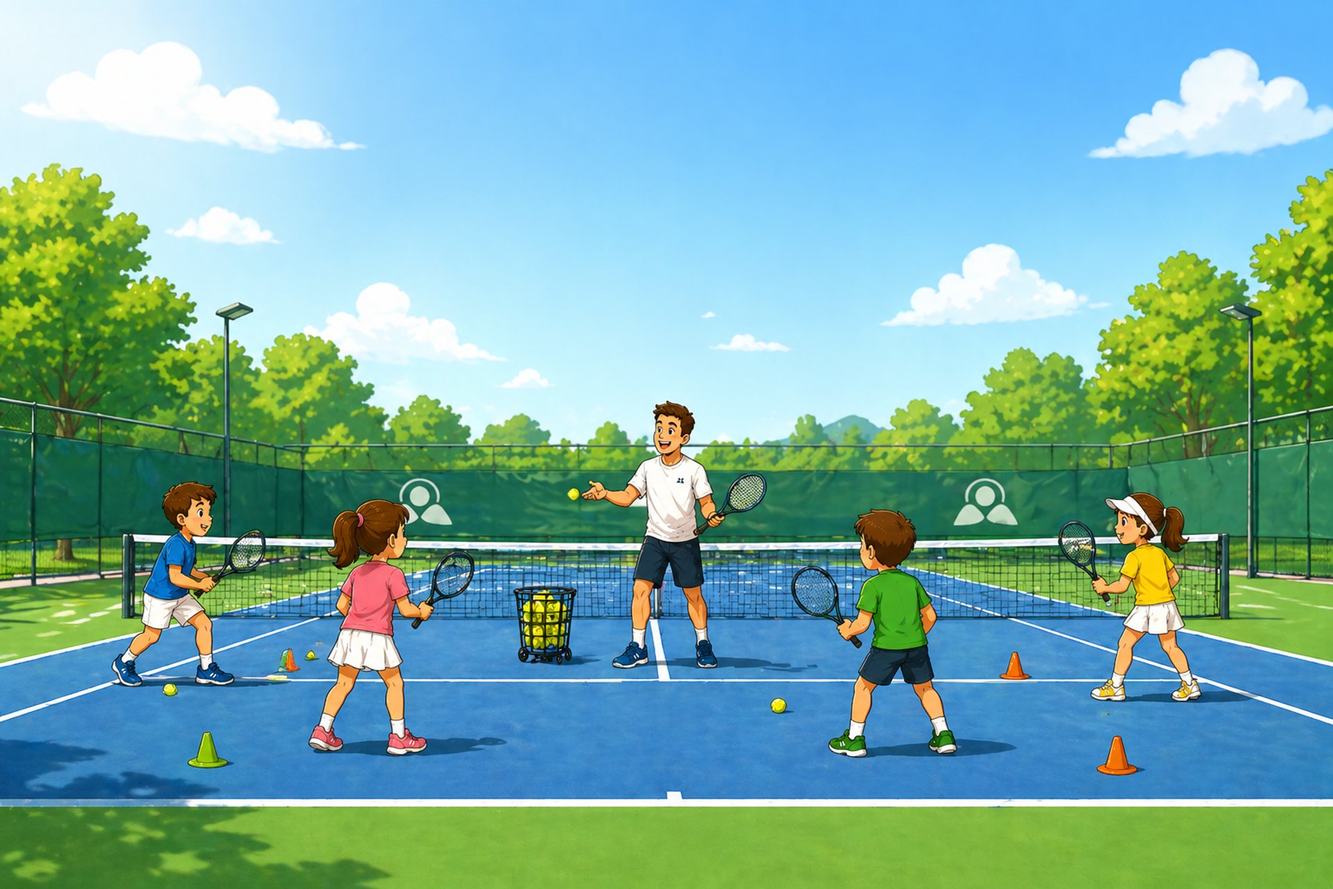 a tennis player with a tennis racket in his hand