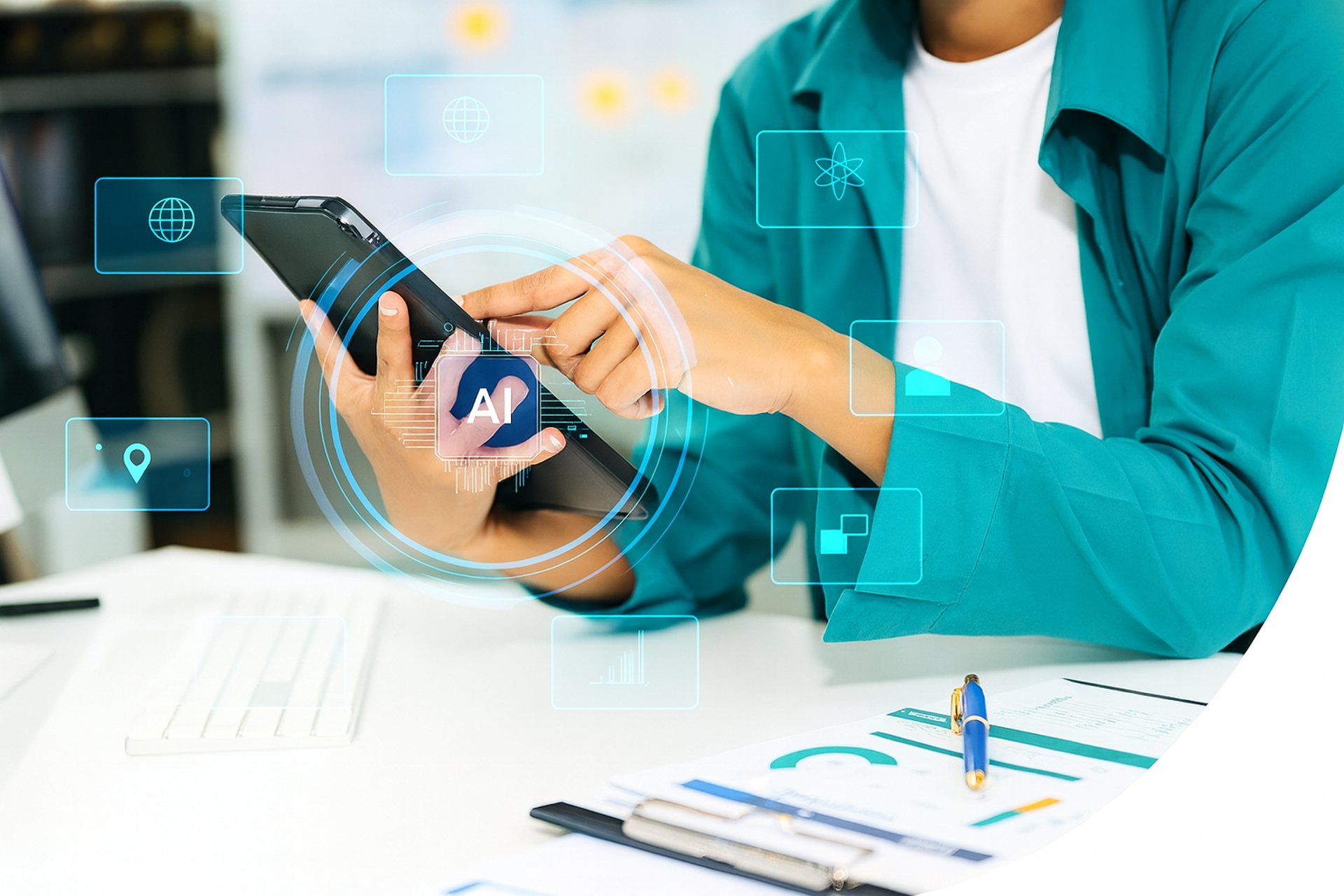 gray computer monitor