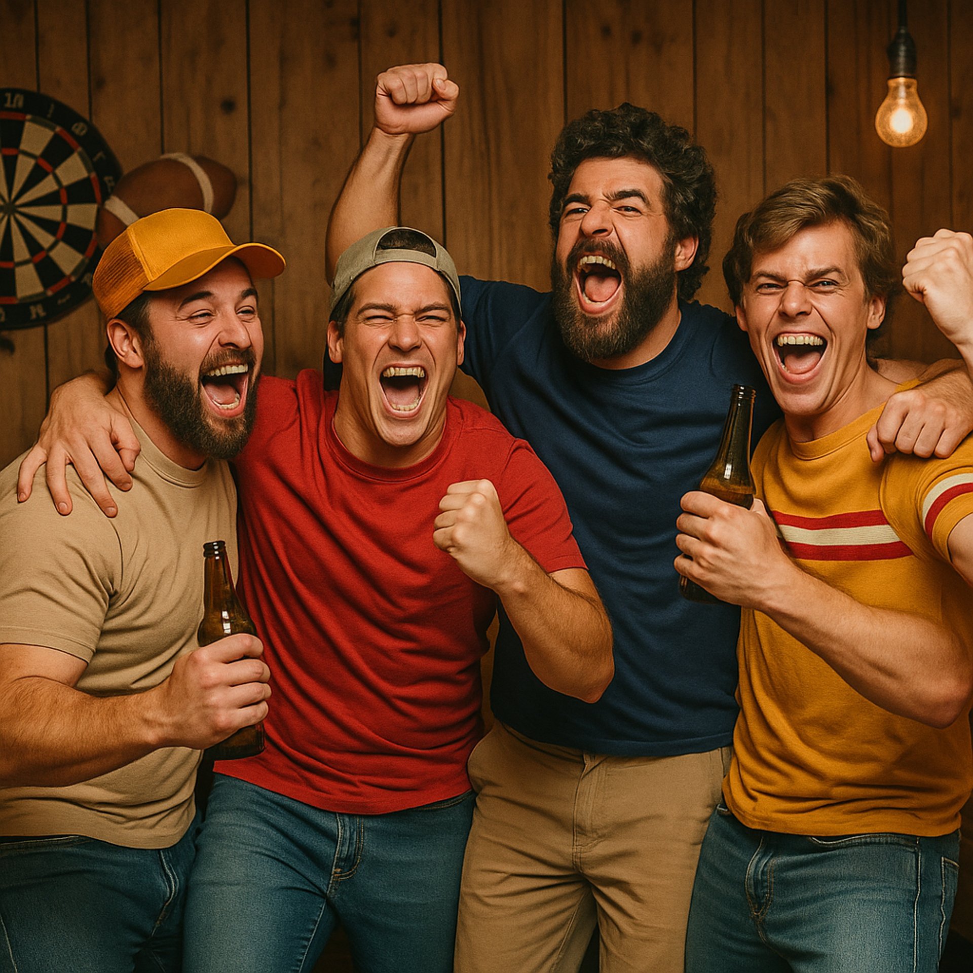 topless man lying on brown sand during daytime
