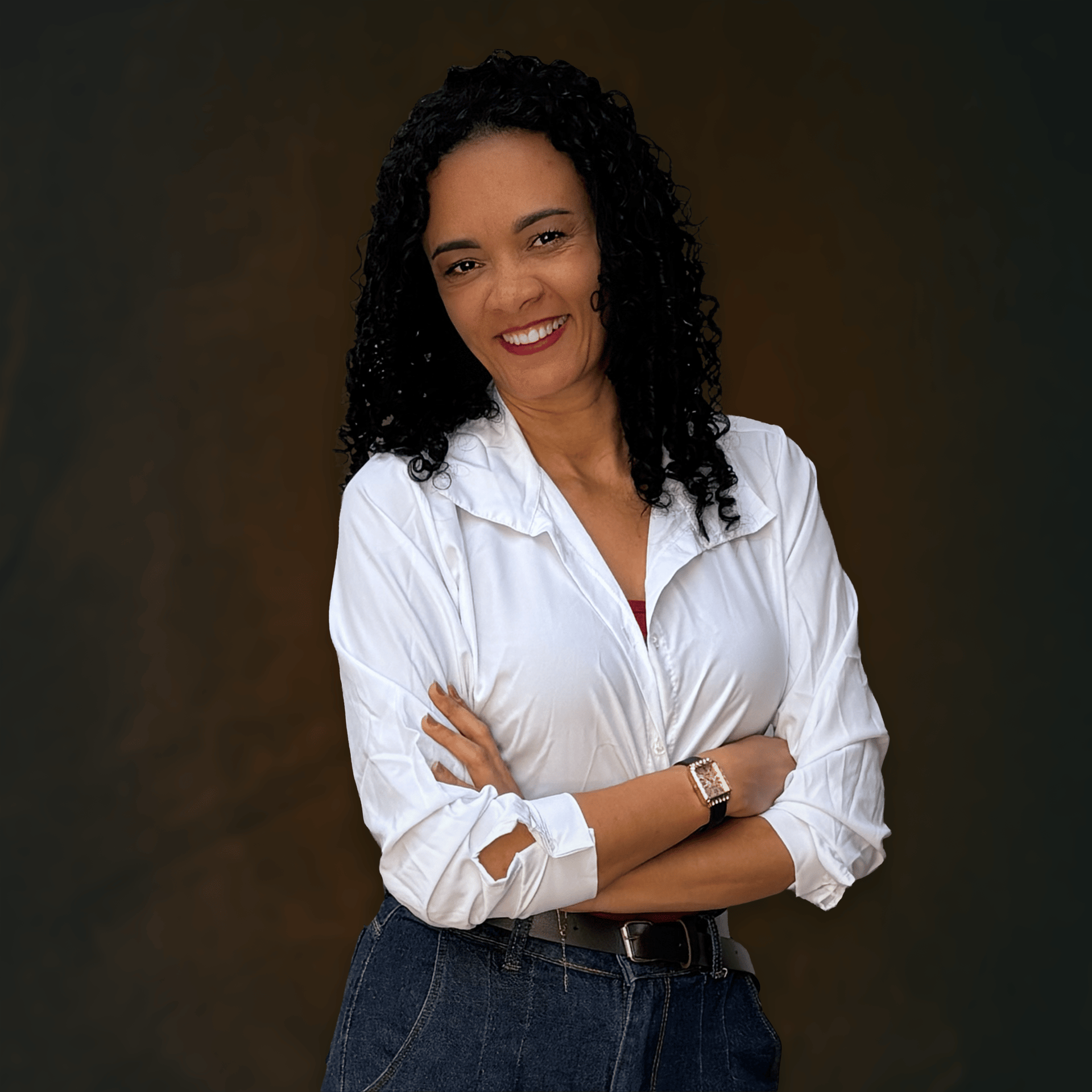 a room with a glass door that has a plant in it