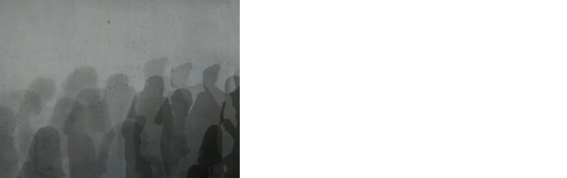 Very grey diffuse people standing