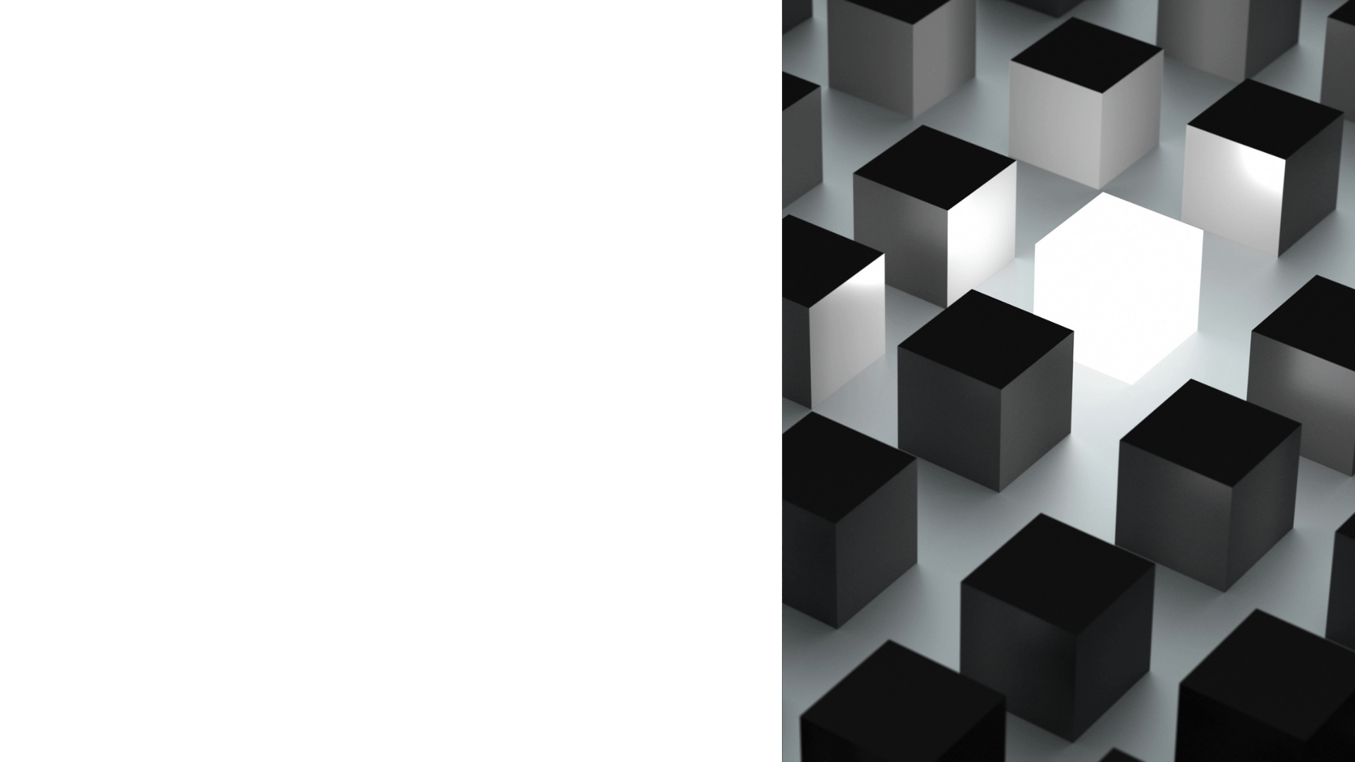 A white glowing pillar surrounded by dark pillars.