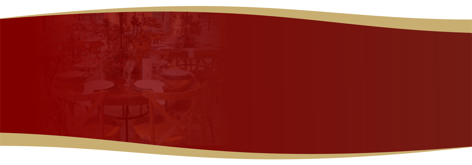 Banner principal do site Vanderlei Buffet e Eventos, Cascavel PR. Fundo nas cores vinho e dourado com imagem sutil do salão.