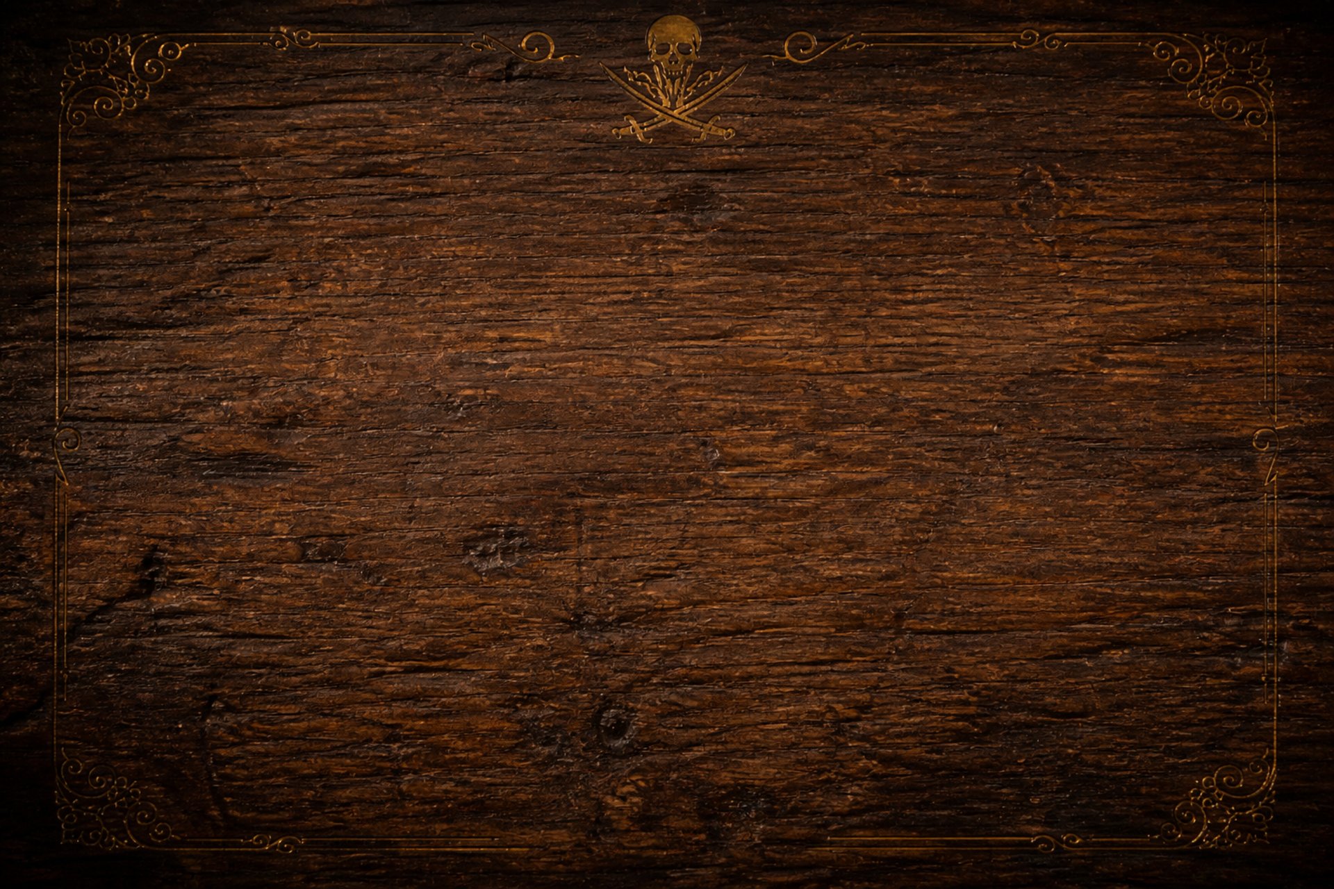 a brown background with a black border