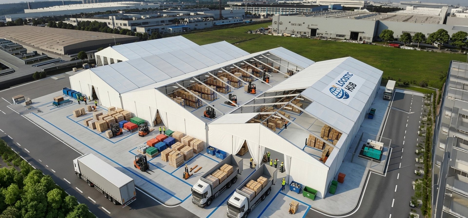 warehouse tent