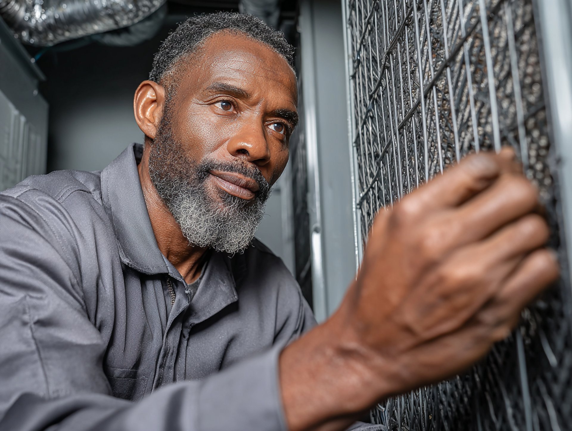 a man working on a piece of wood