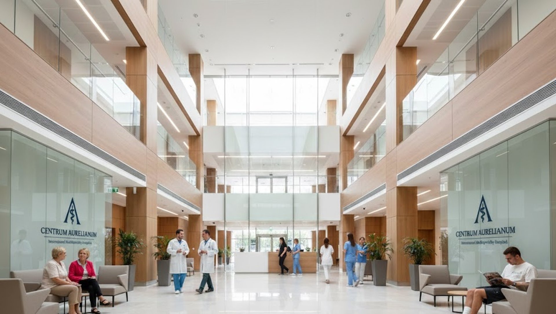 an abstract photo of a curved building with a blue sky in the background