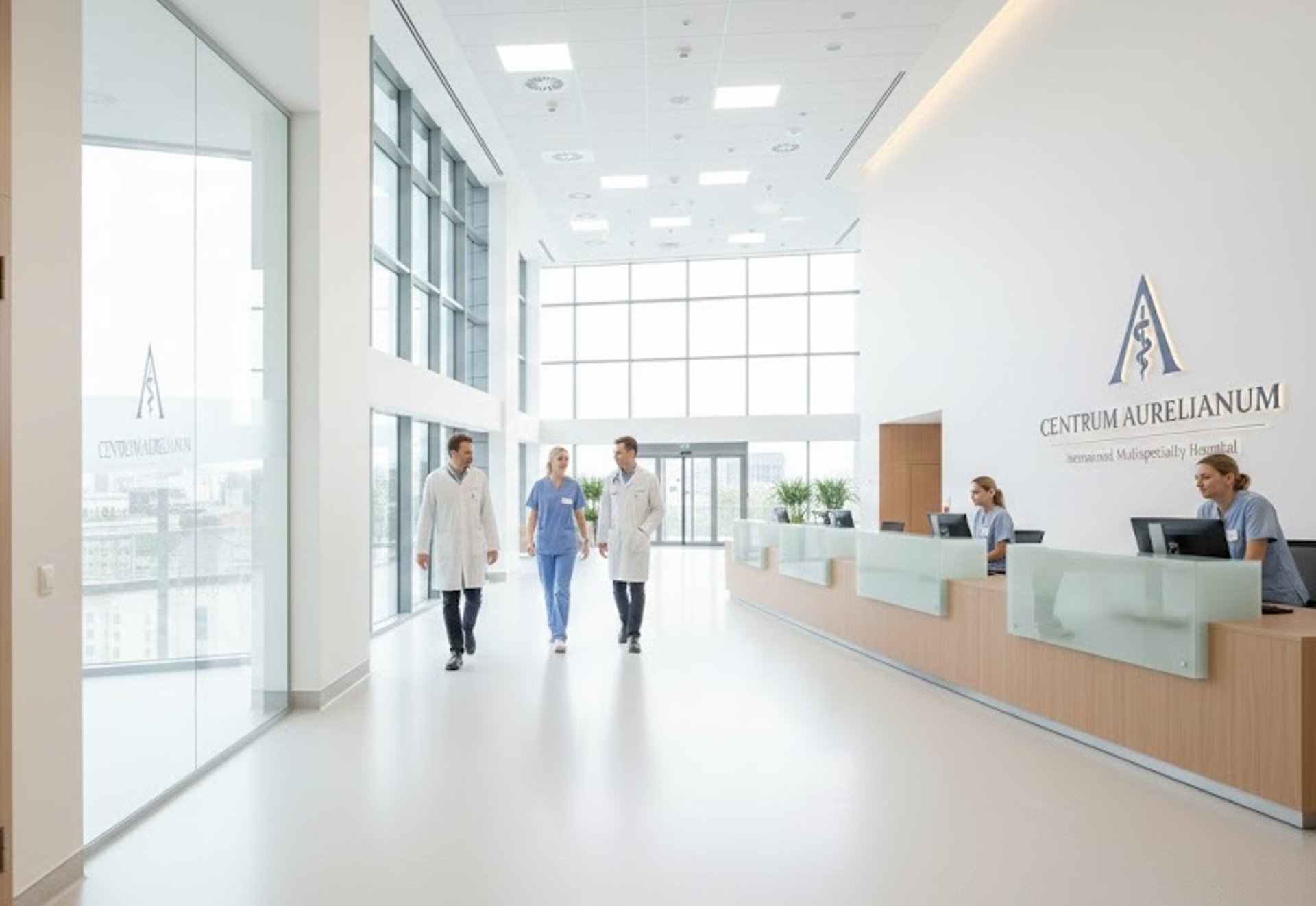 an abstract photo of a curved building with a blue sky in the background
