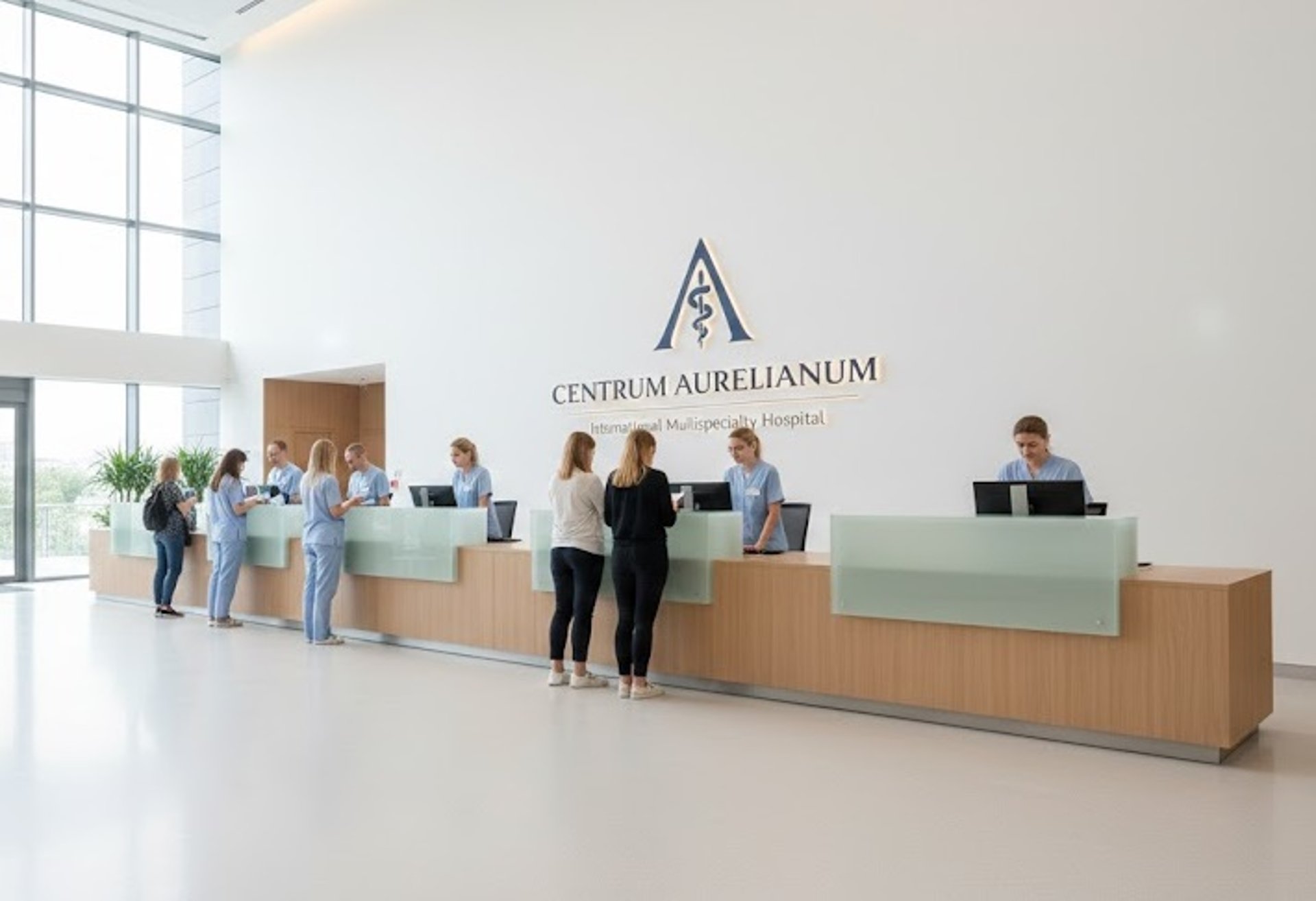 an abstract photo of a curved building with a blue sky in the background