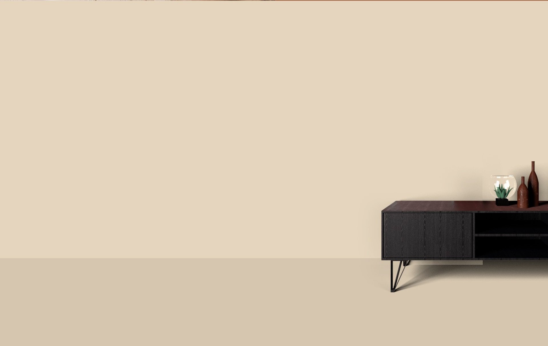 a close up of a black and brown abstract painting