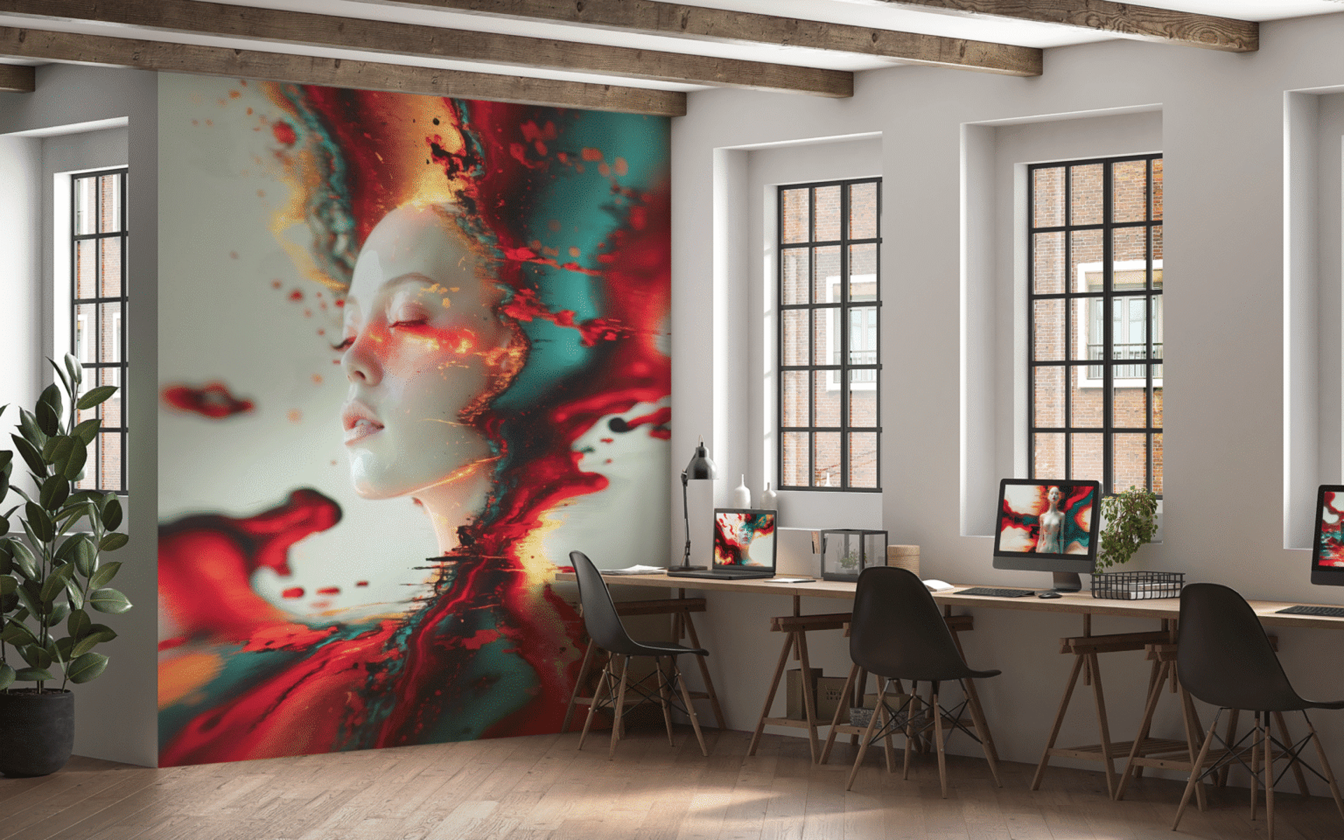 black blue and yellow textile