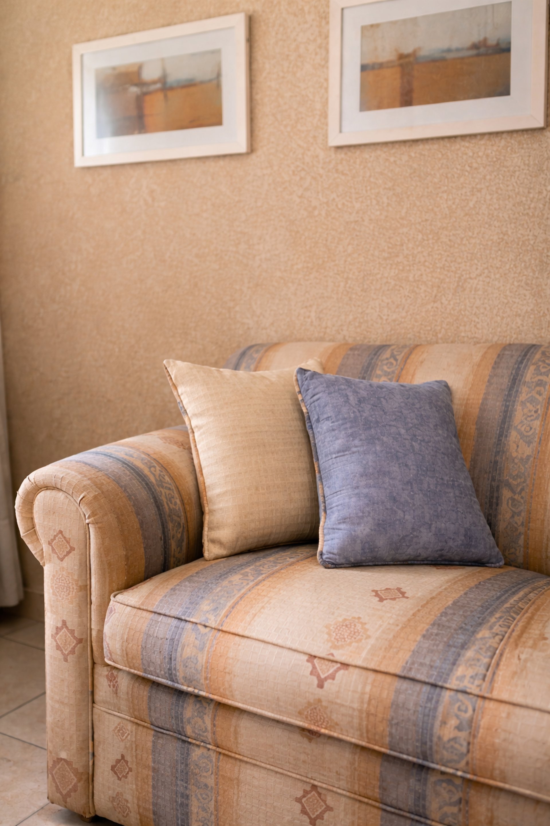 black blue and yellow textile