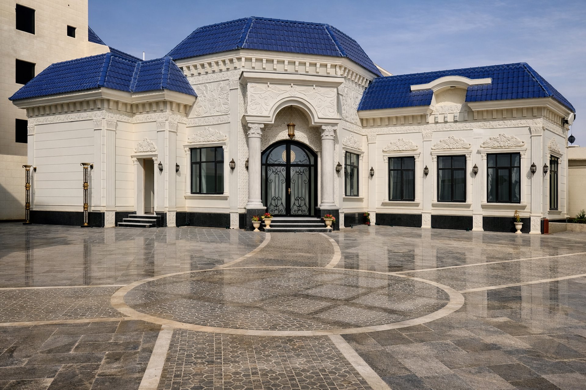 black and brown leather padded tub sofa