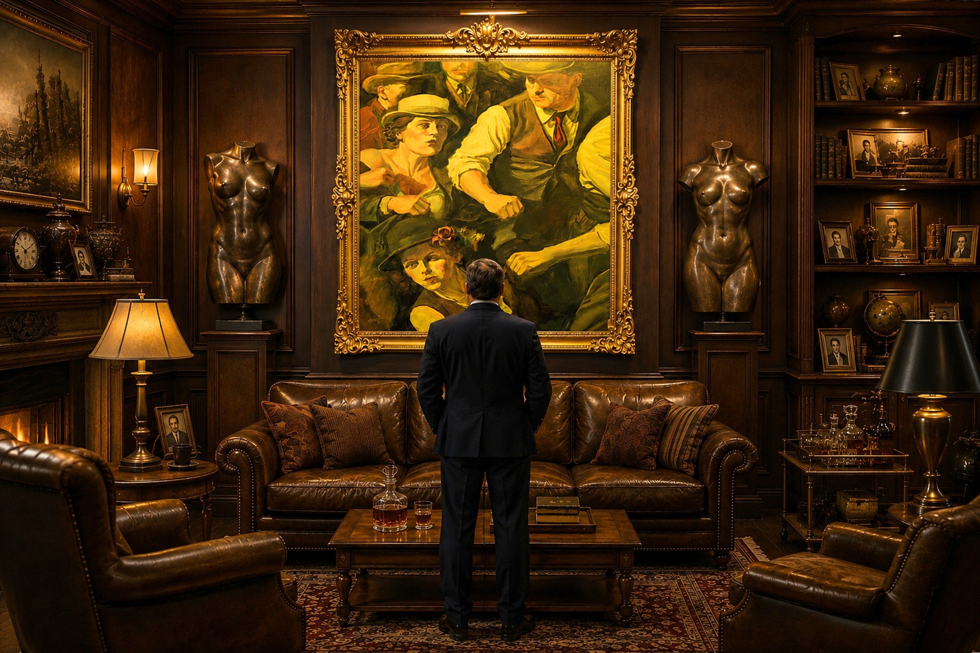 Vibrant figurative oil painting with bold color and powerful storytelling by Daryl Urig