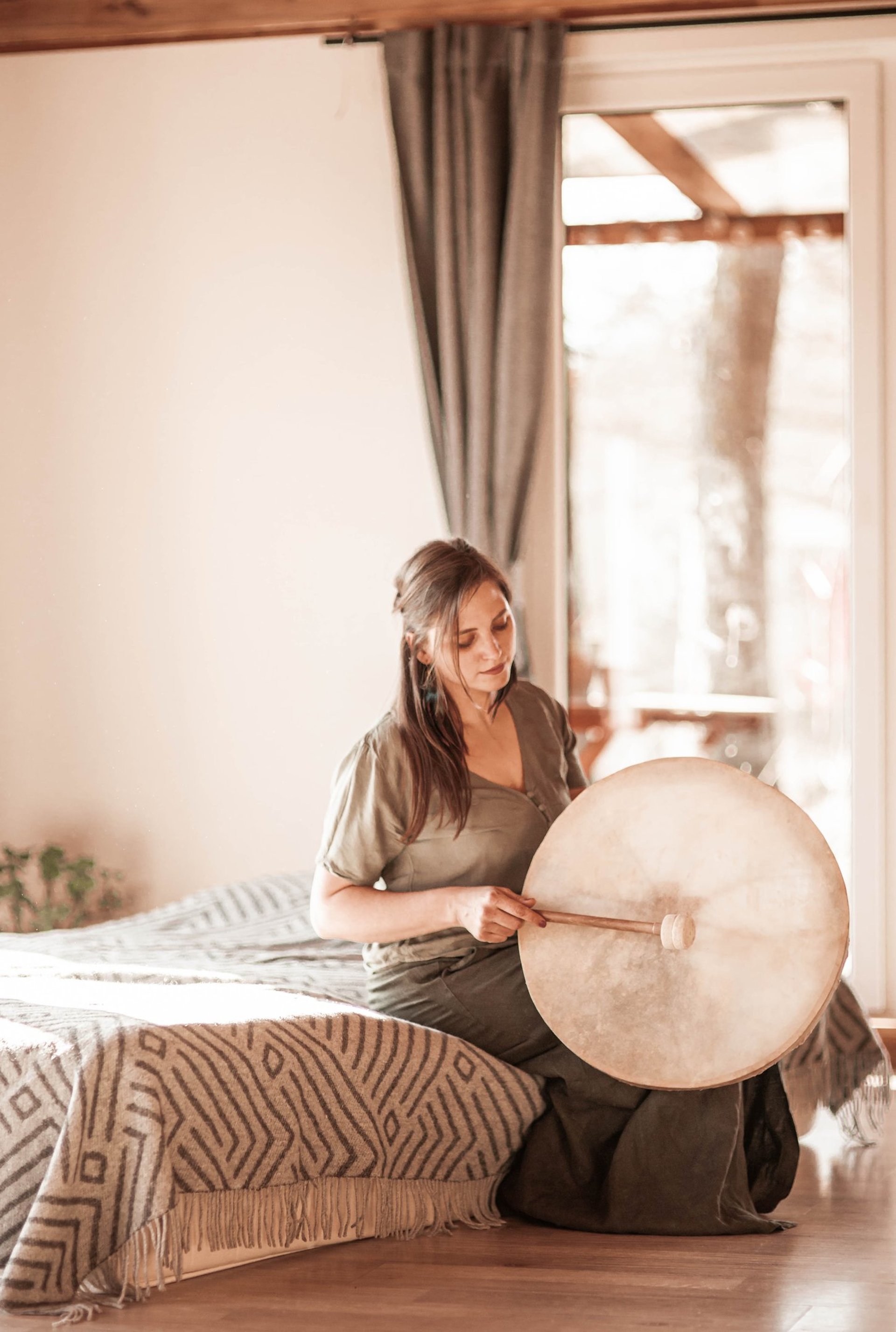 woman wearing yellow long-sleeved dress under white clouds and blue sky during daytime