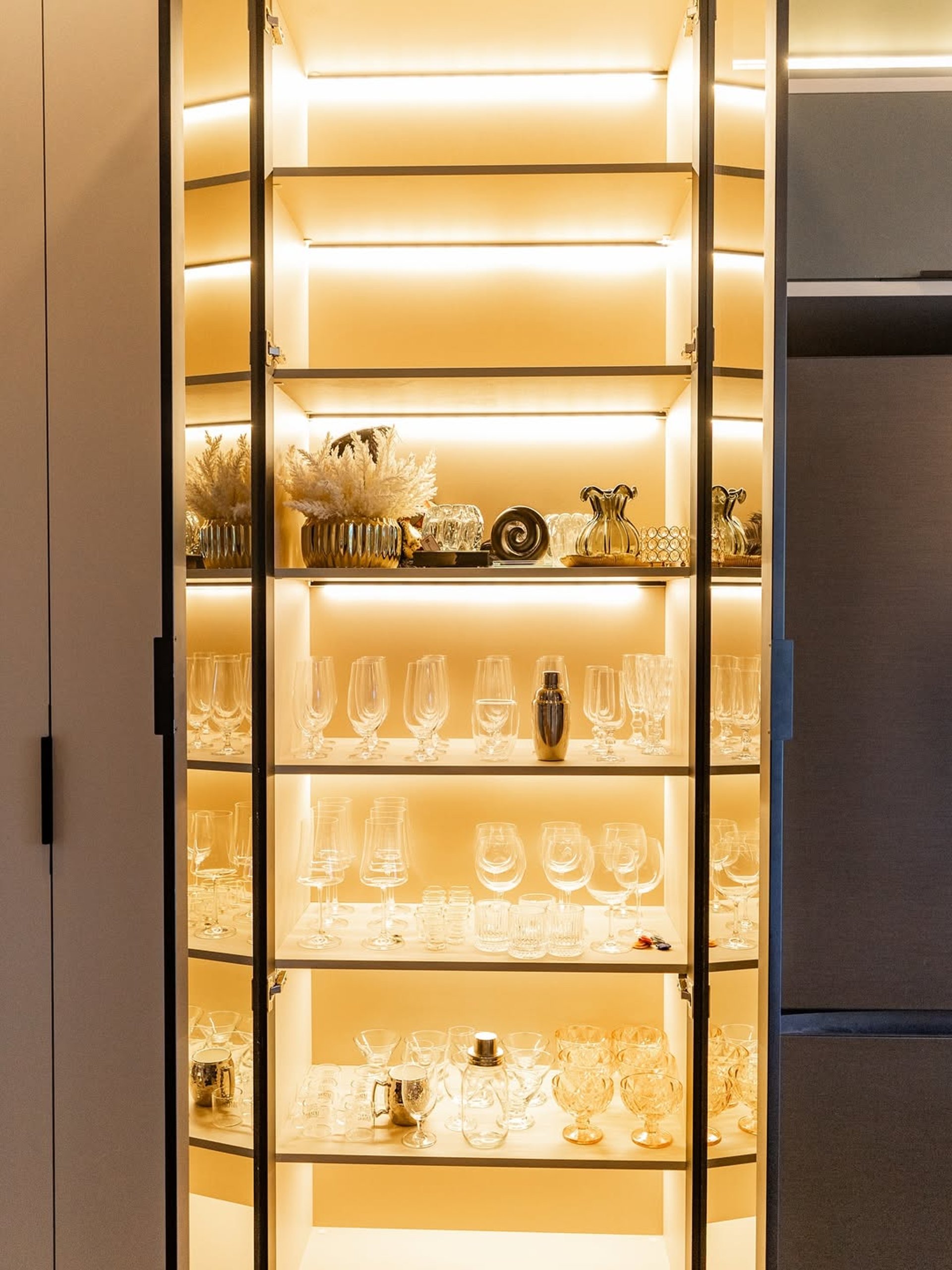 brown and black wooden surface