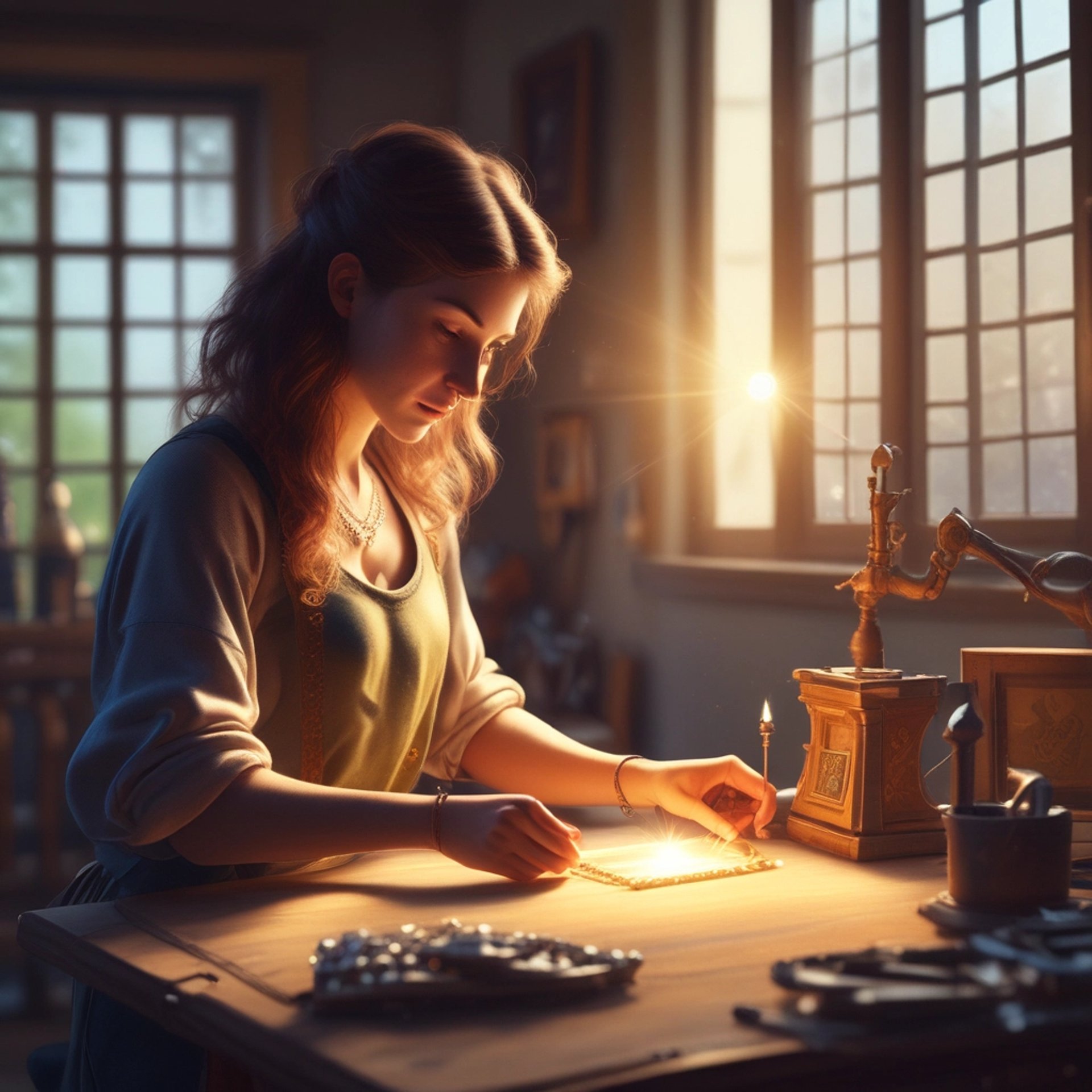 woman wearing yellow long-sleeved dress under white clouds and blue sky during daytime