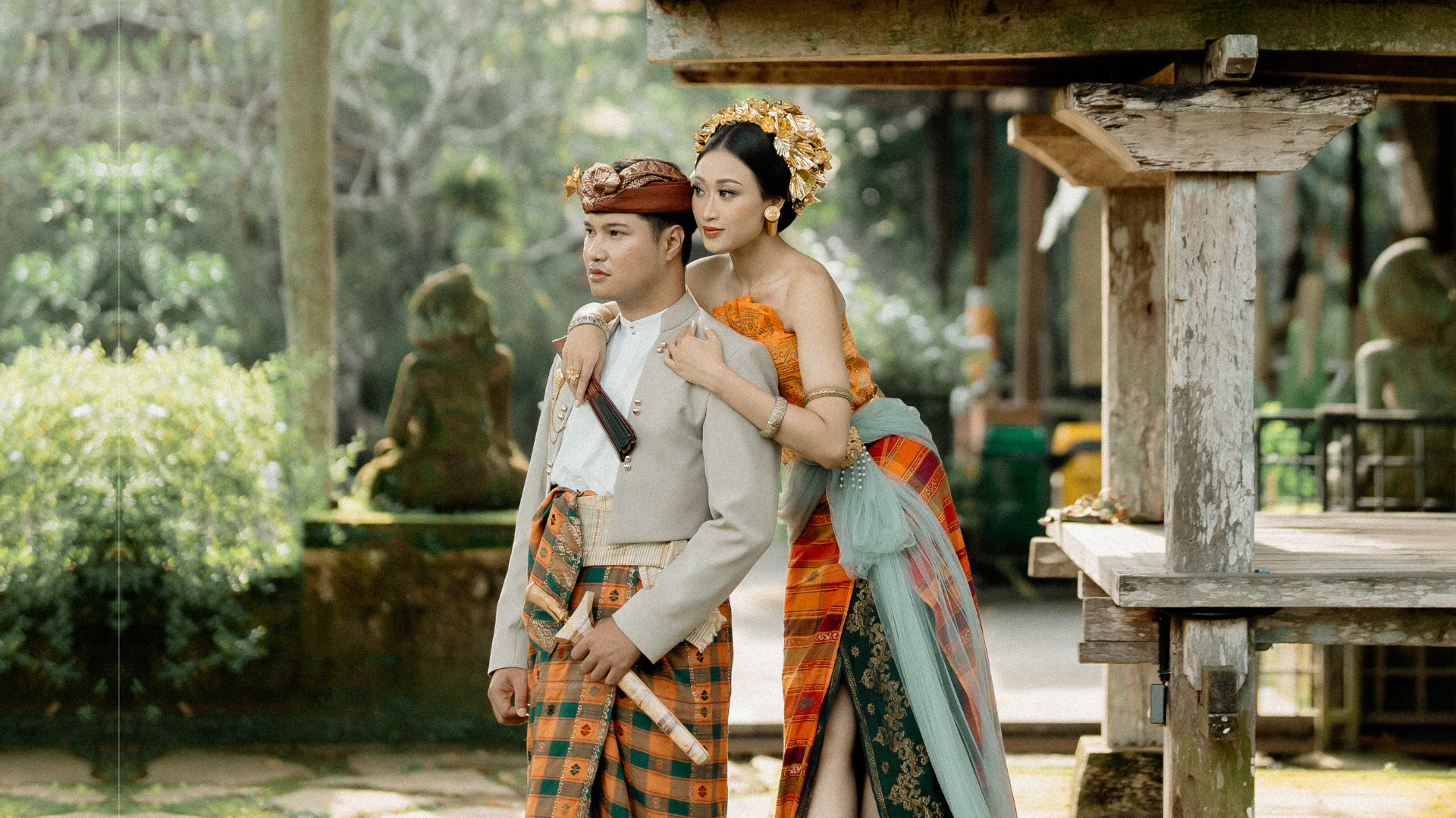 couple wearing silver-colored rings