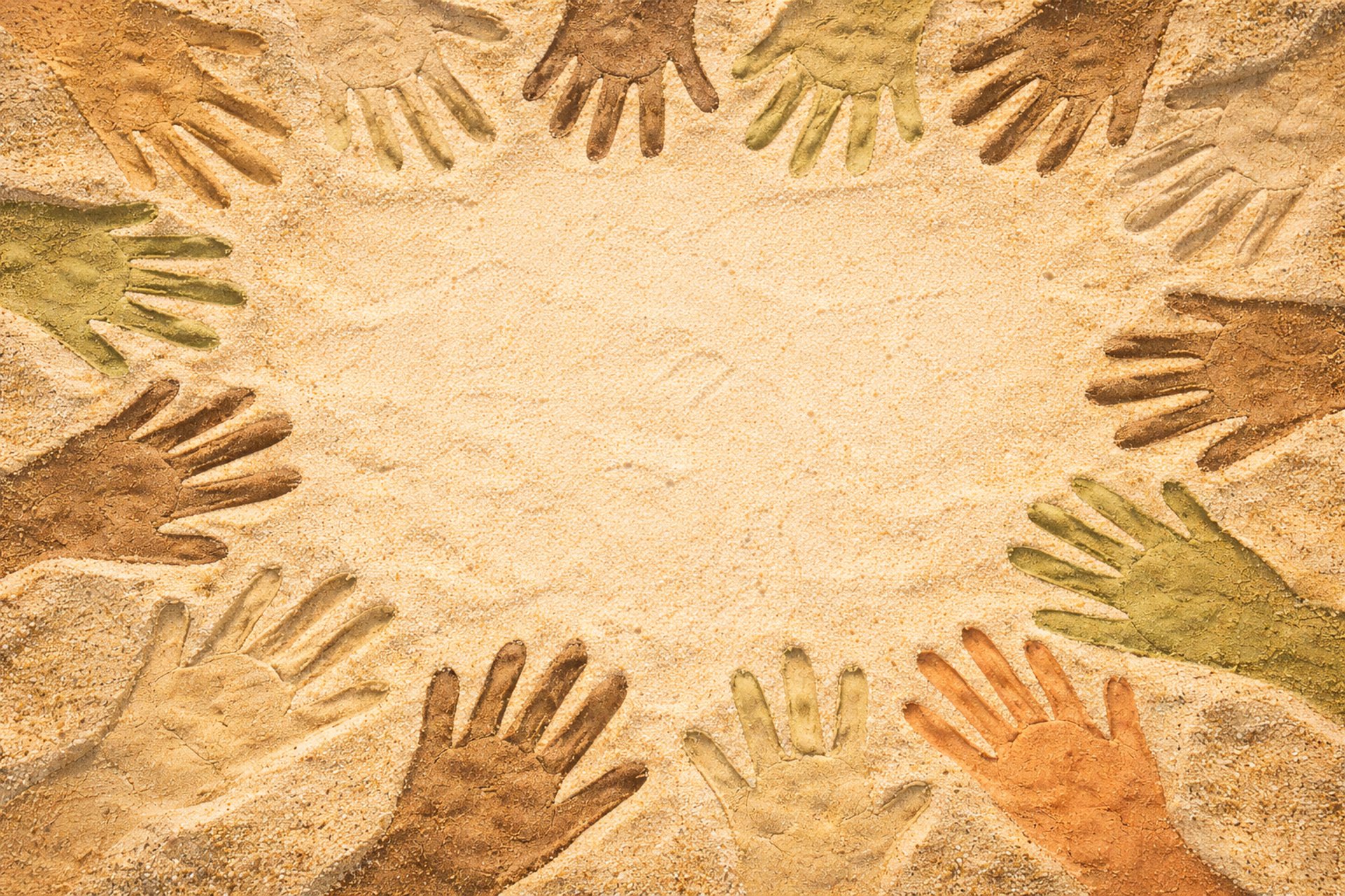 a close-up of hands shaking