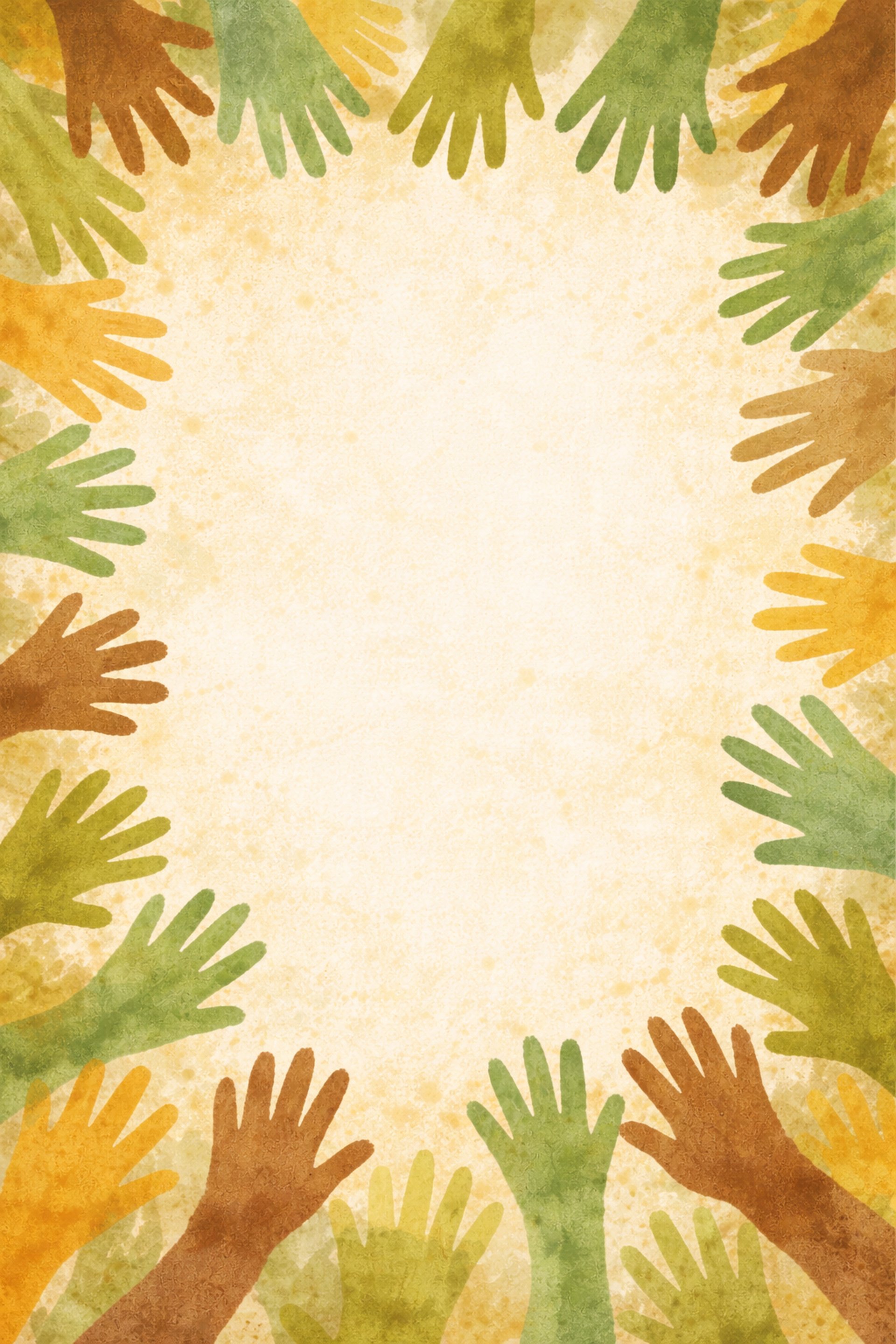 Children operating a traditional weaving loom together