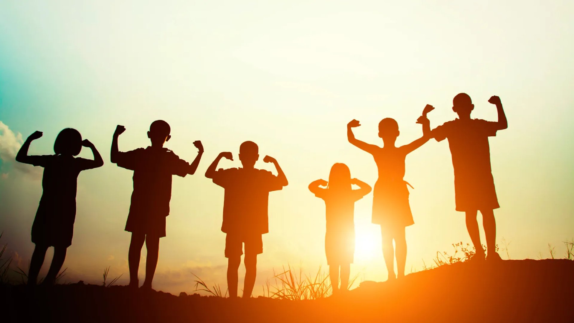 an abstract photo of a curved building with a blue sky in the background