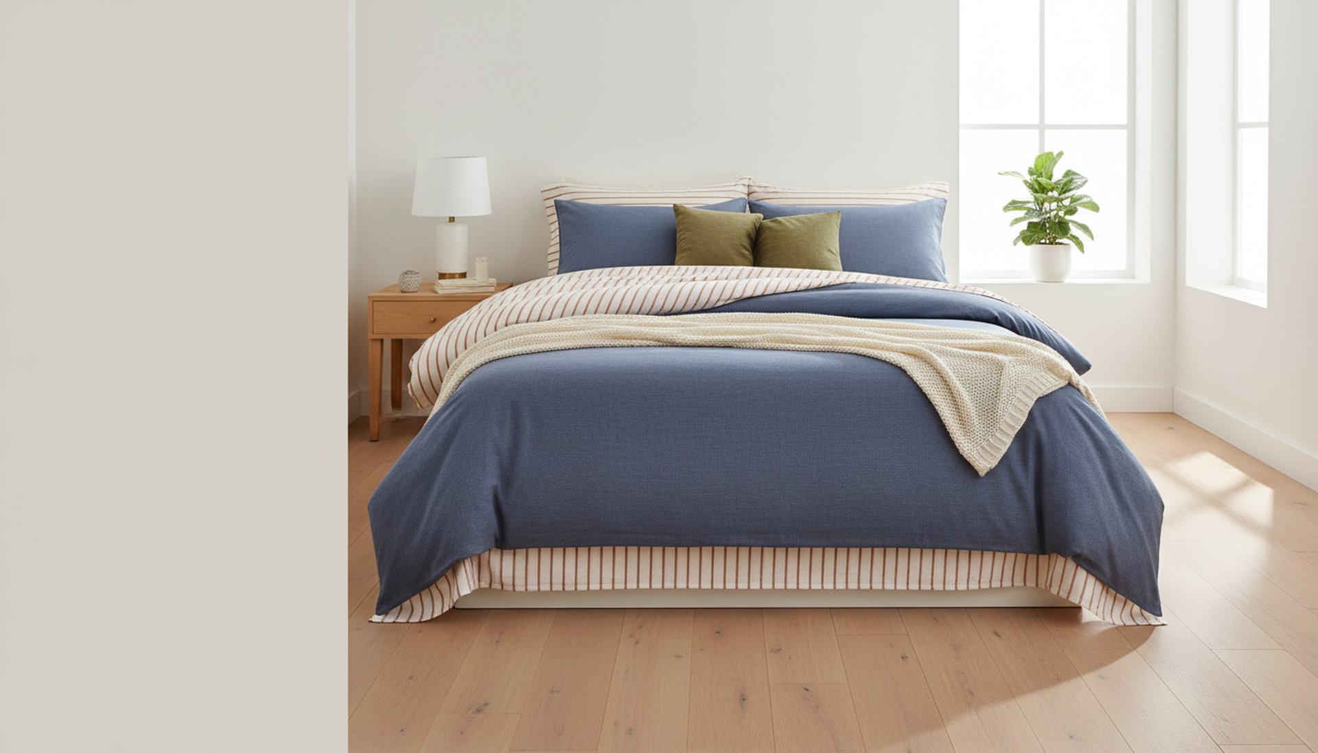 black and white bed linen