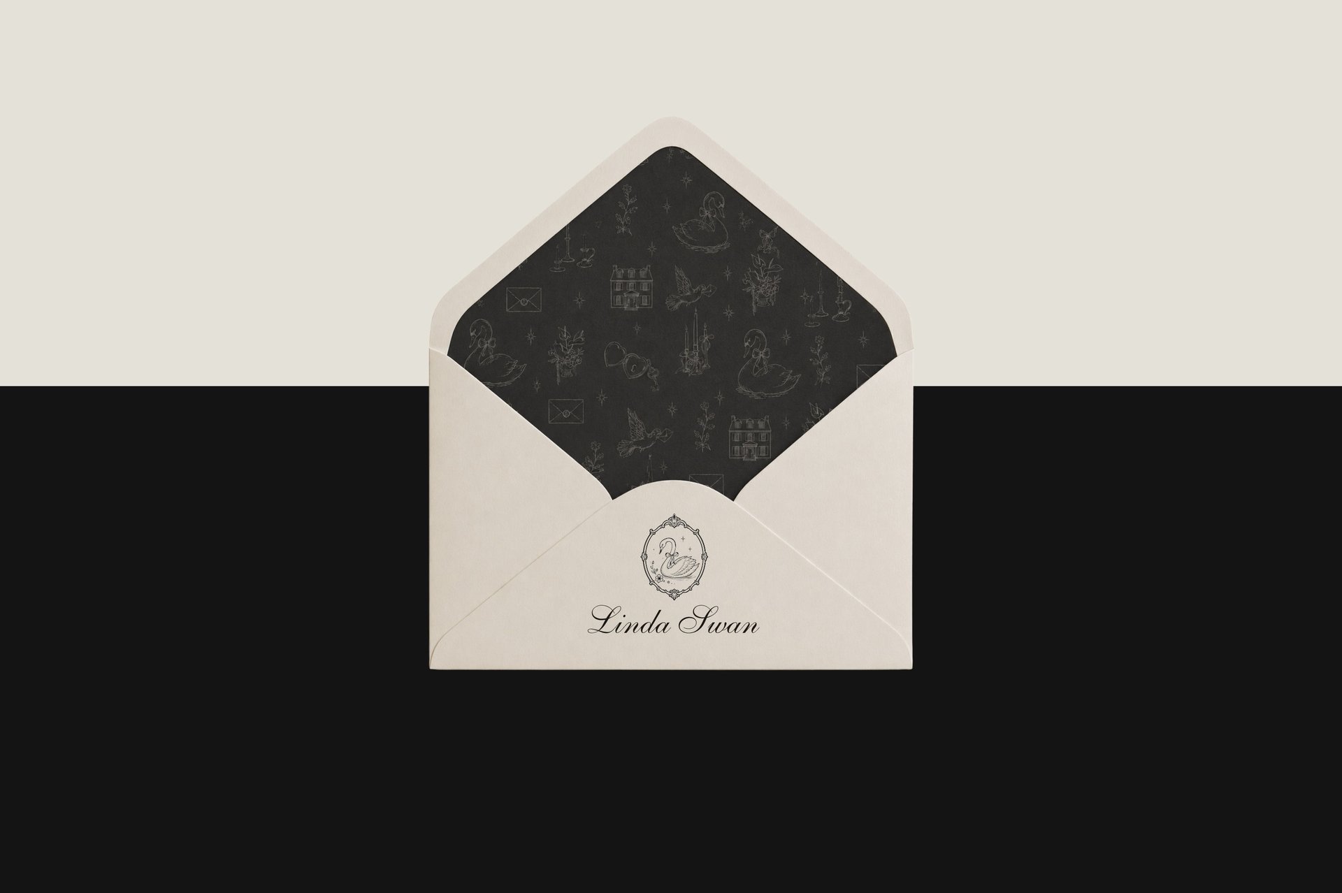 black and white bed linen