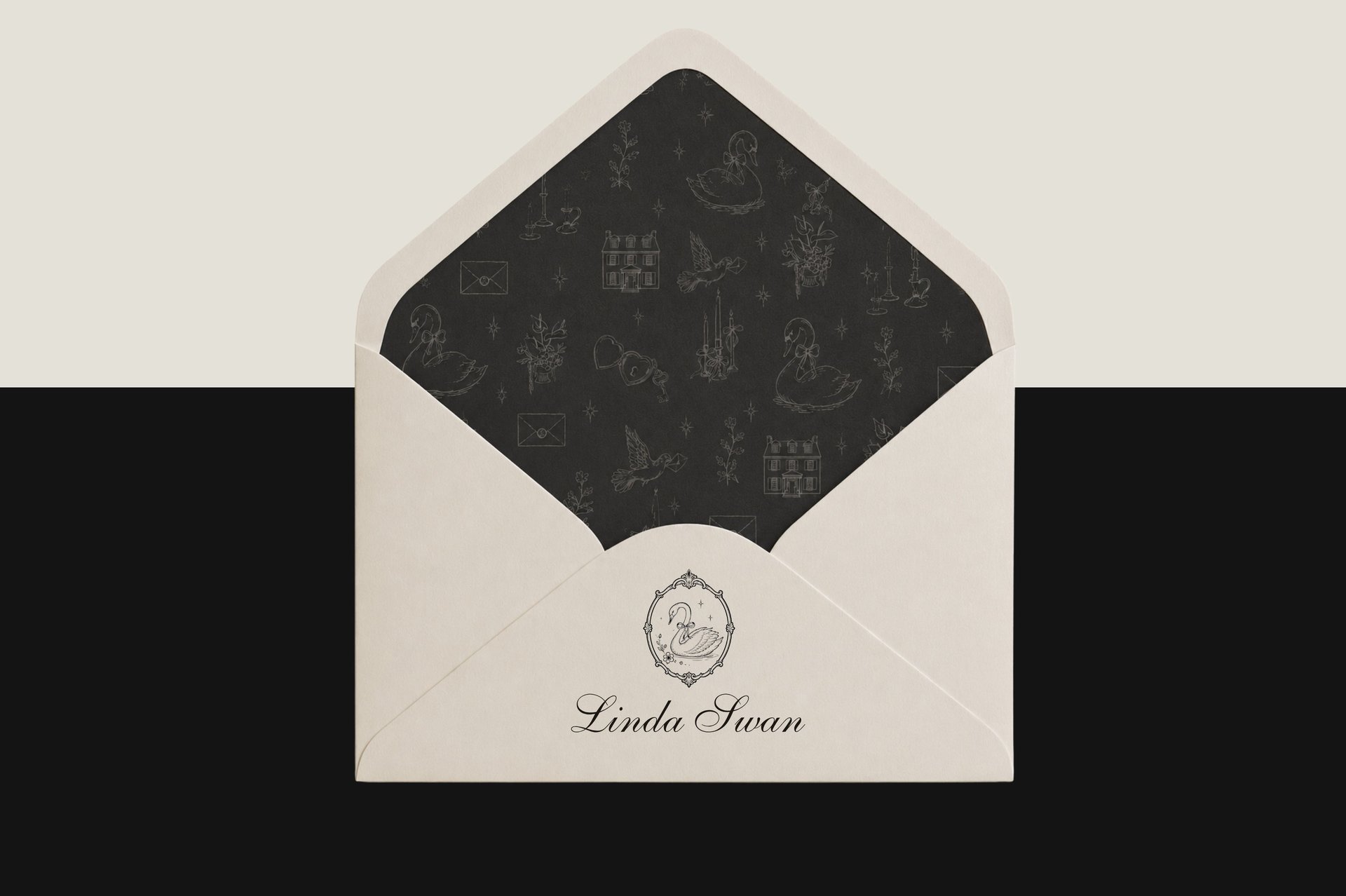black and white bed linen