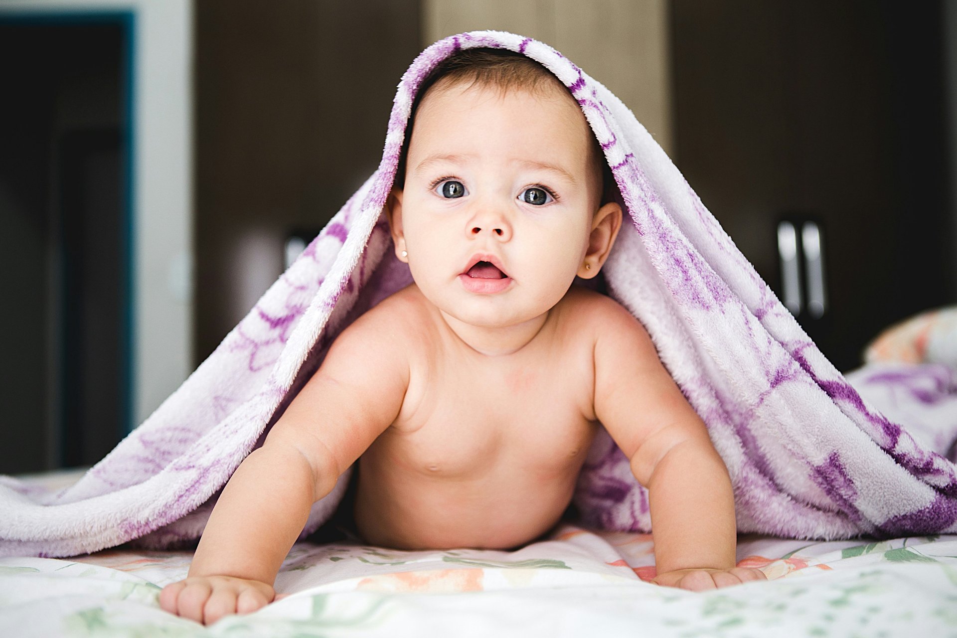 grayscale photography of a new born baby