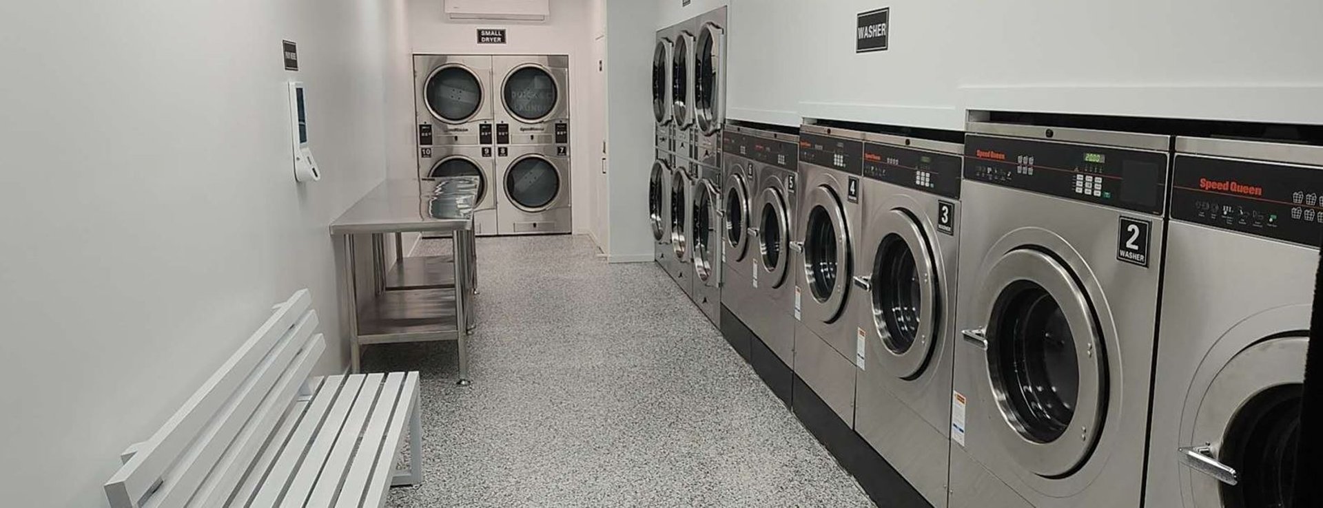 Interior of Quick and Clean Laundromat Annerley