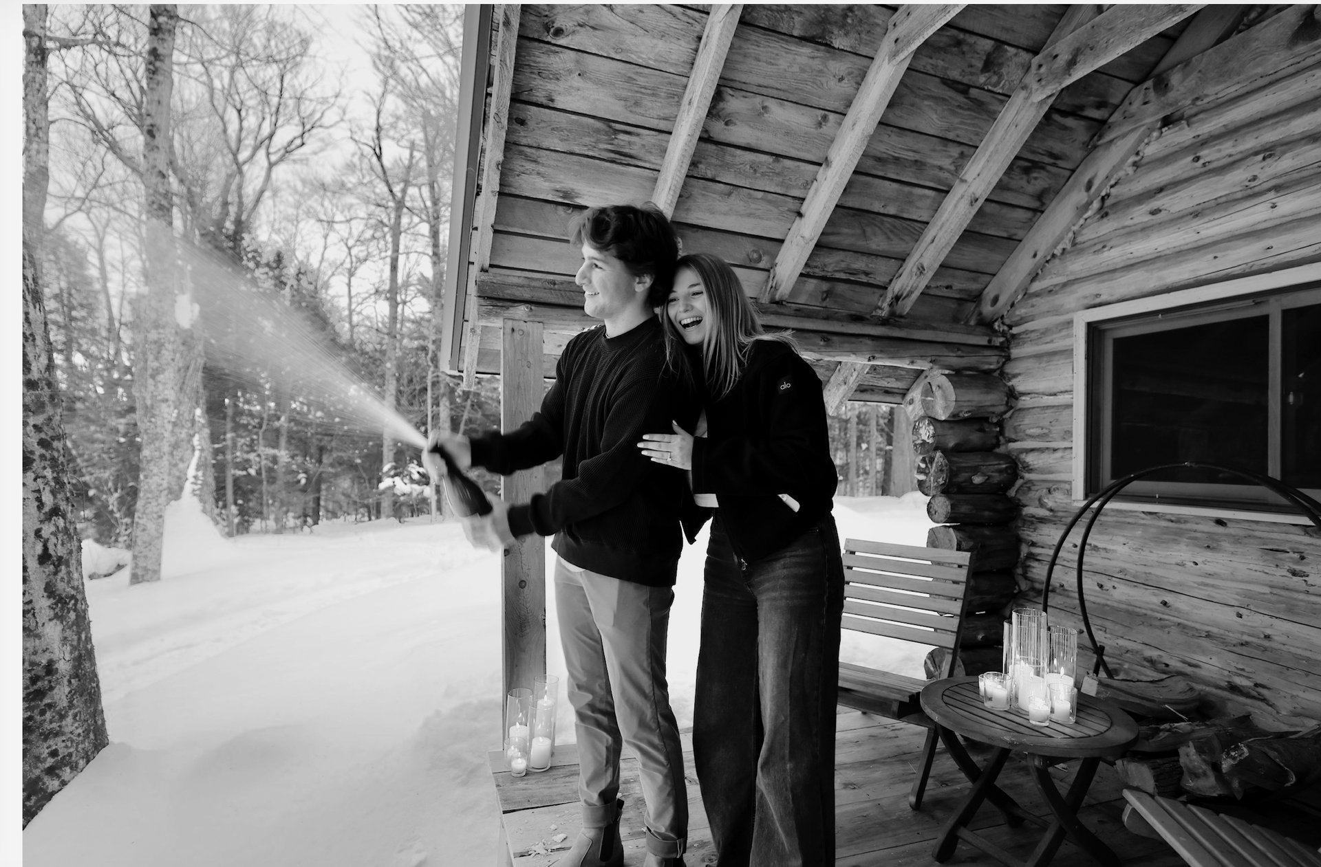 couple wearing silver-colored rings