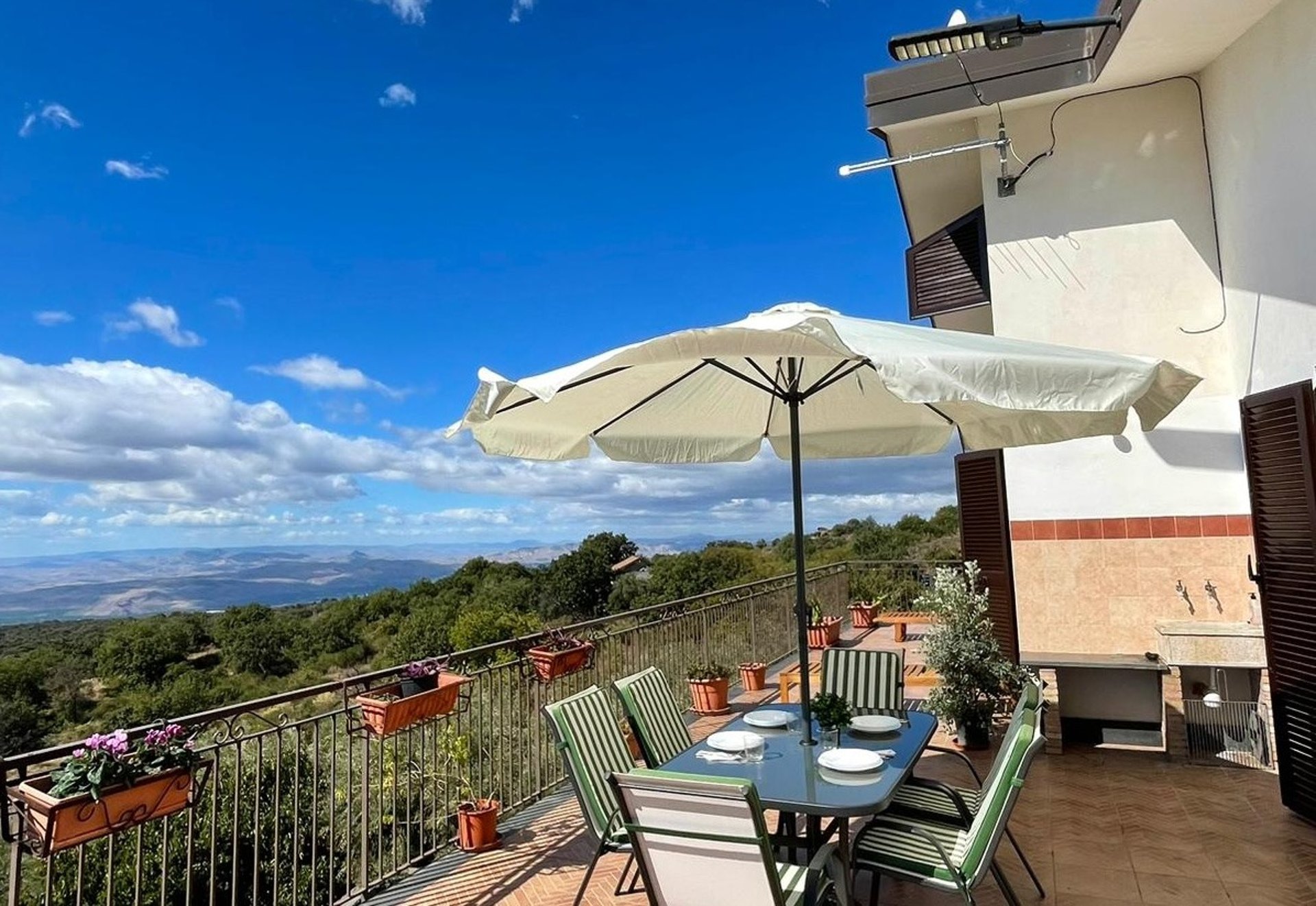 blue sky with white clouds