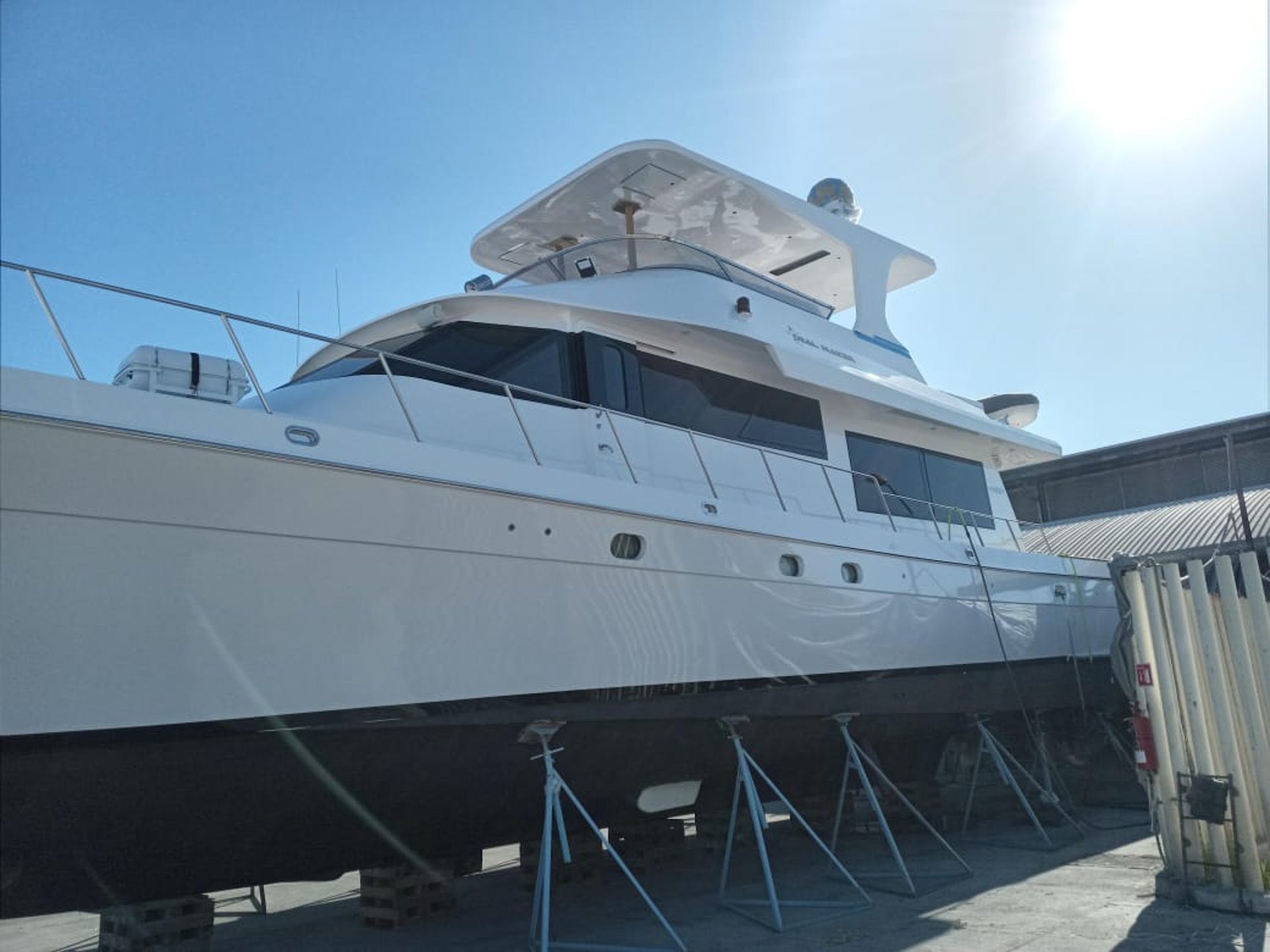 white and blue light on dark room