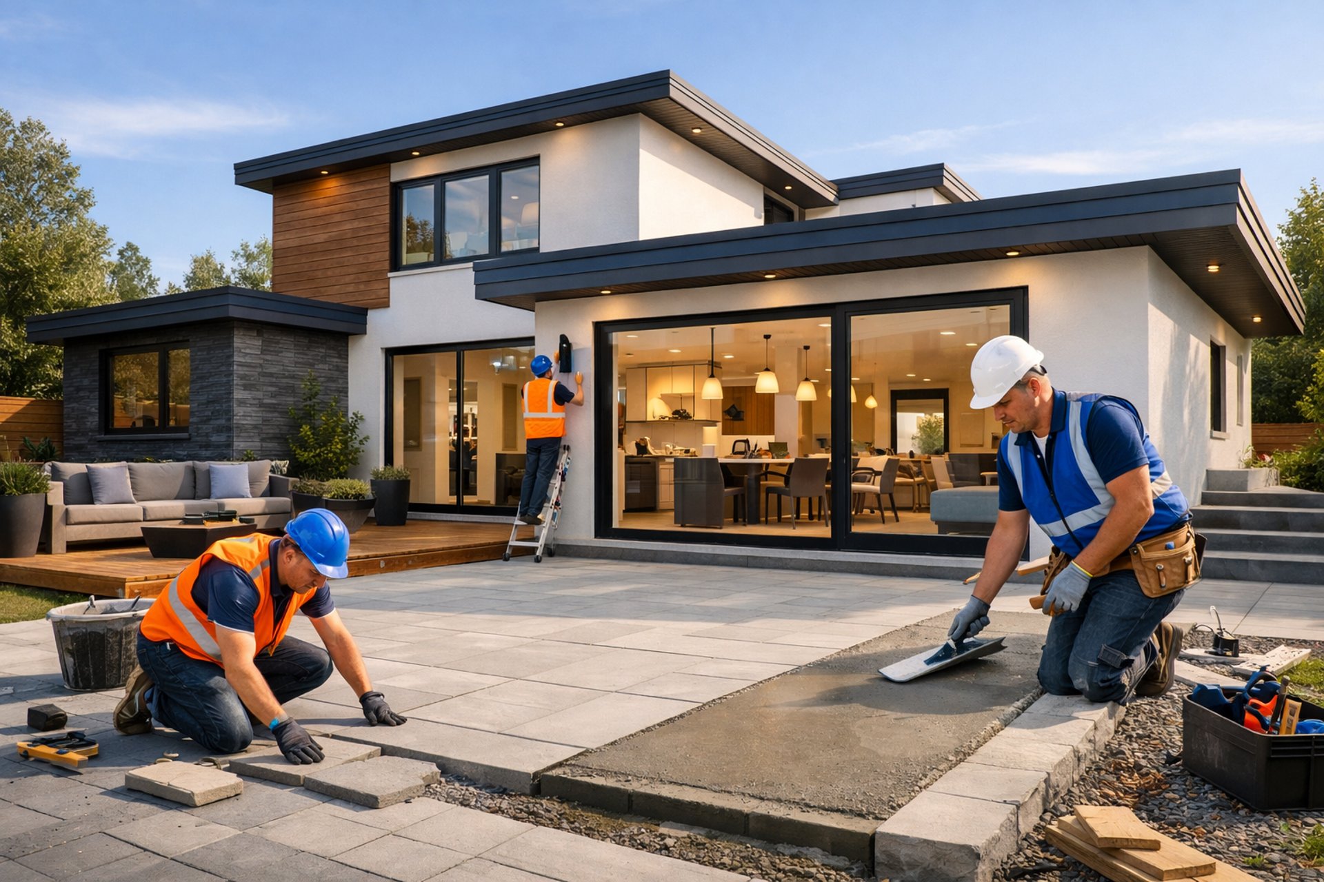 an empty room with white walls and wooden floors