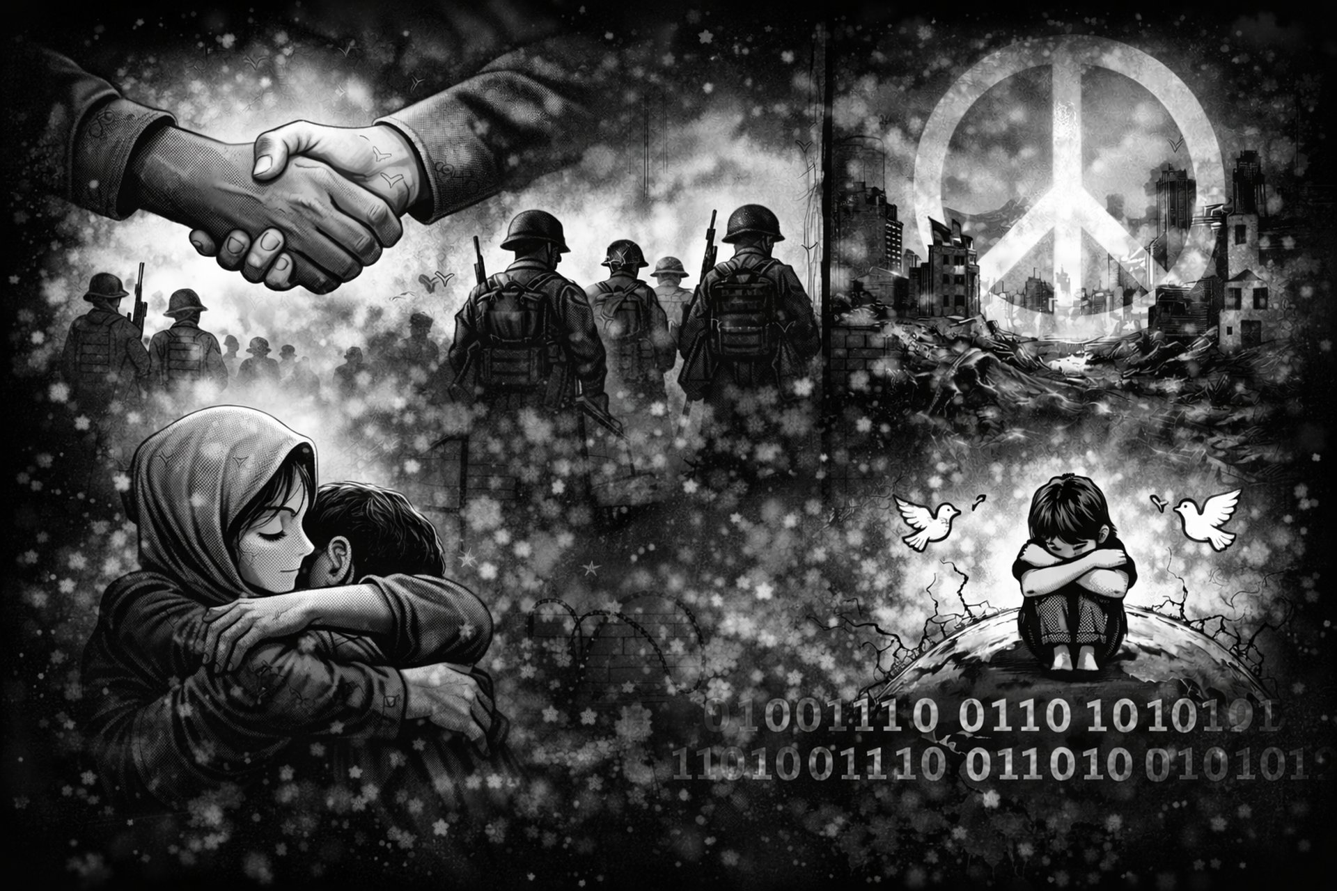 black and white bed linen