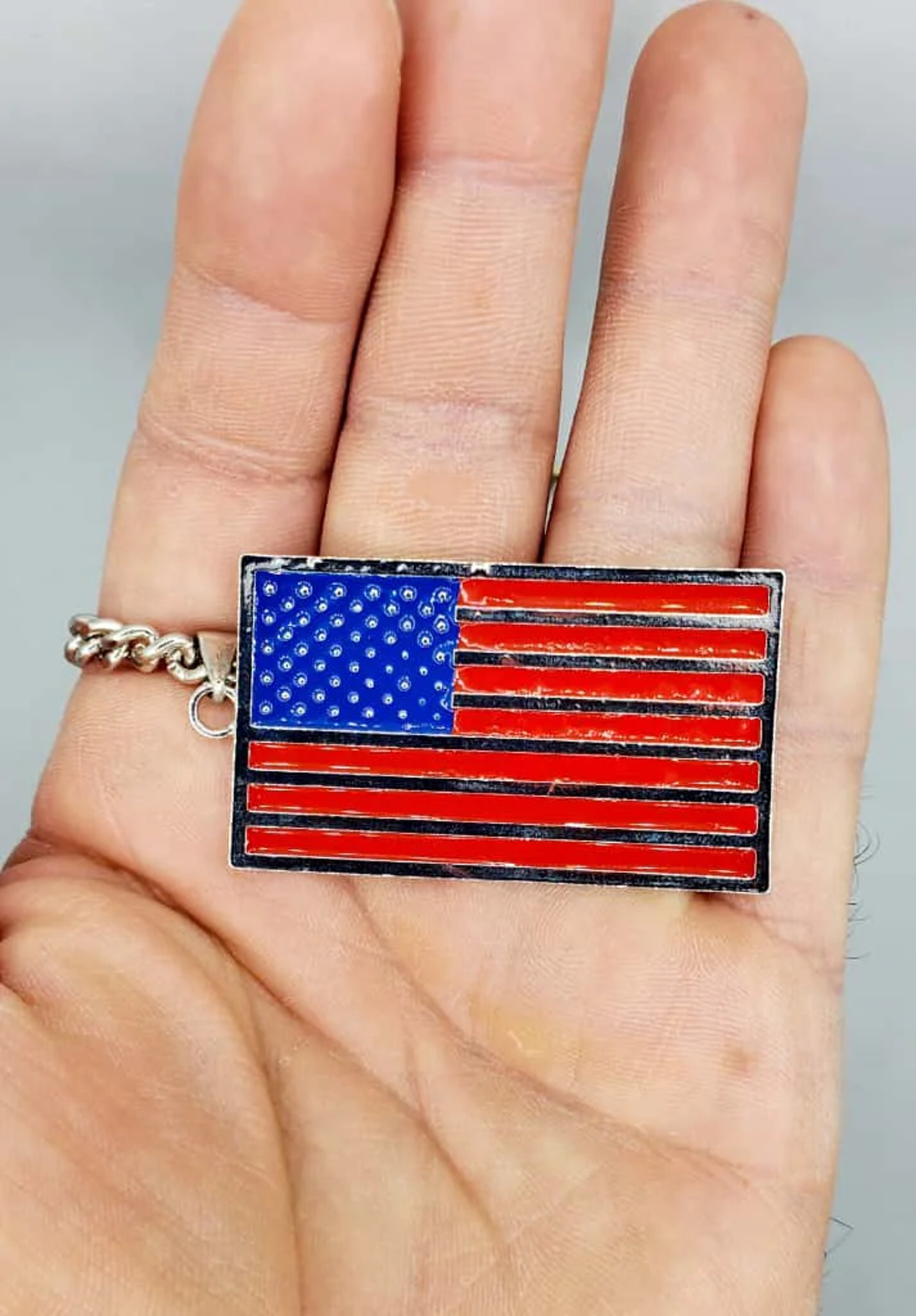 US flag necklace
