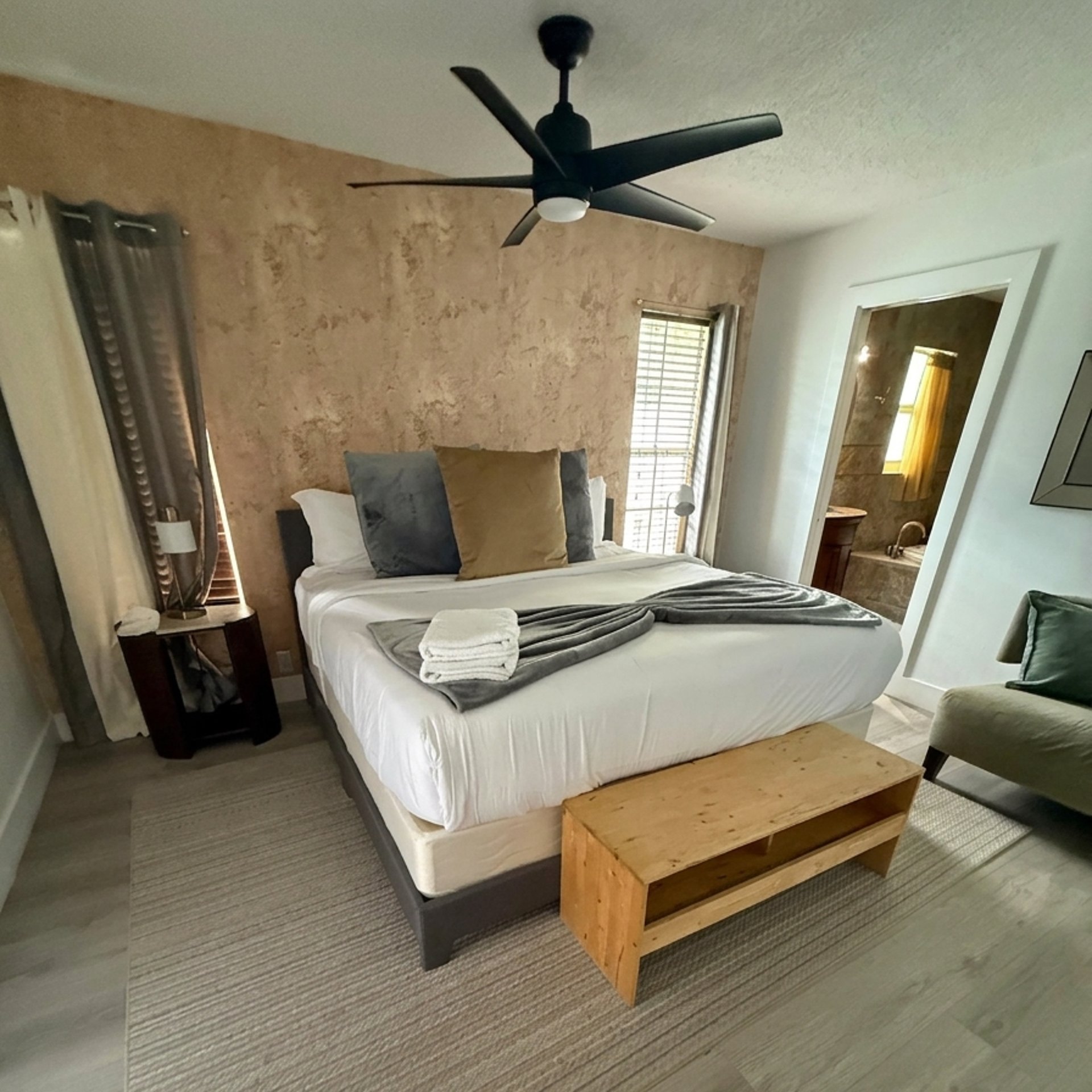 black blue and yellow textile